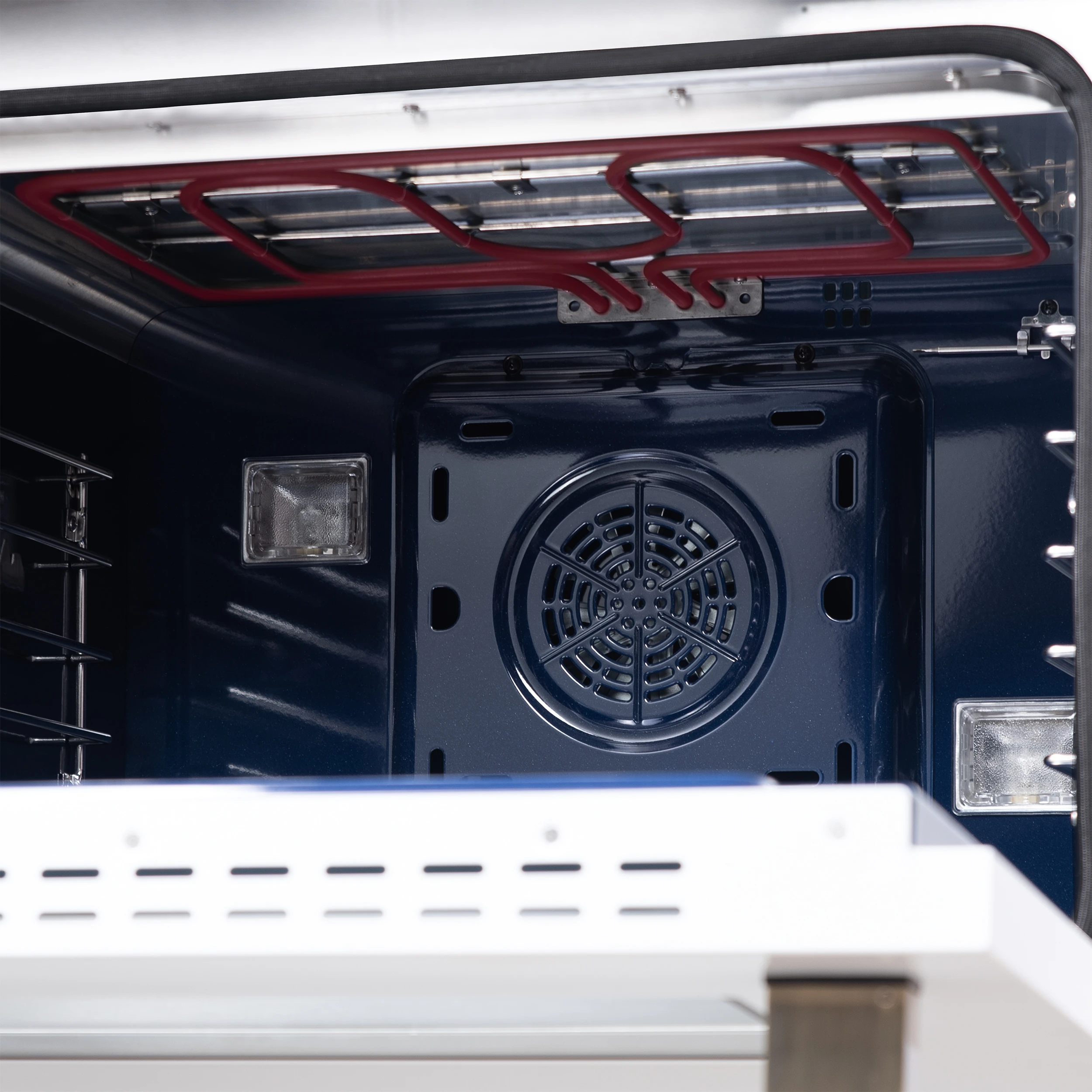 Capriasca 48 Inch Freestanding French Door Dual Fuel Range in White with Antique Brass Accessories, 8 Burners, True Convection Oven FFSGS638748WHT