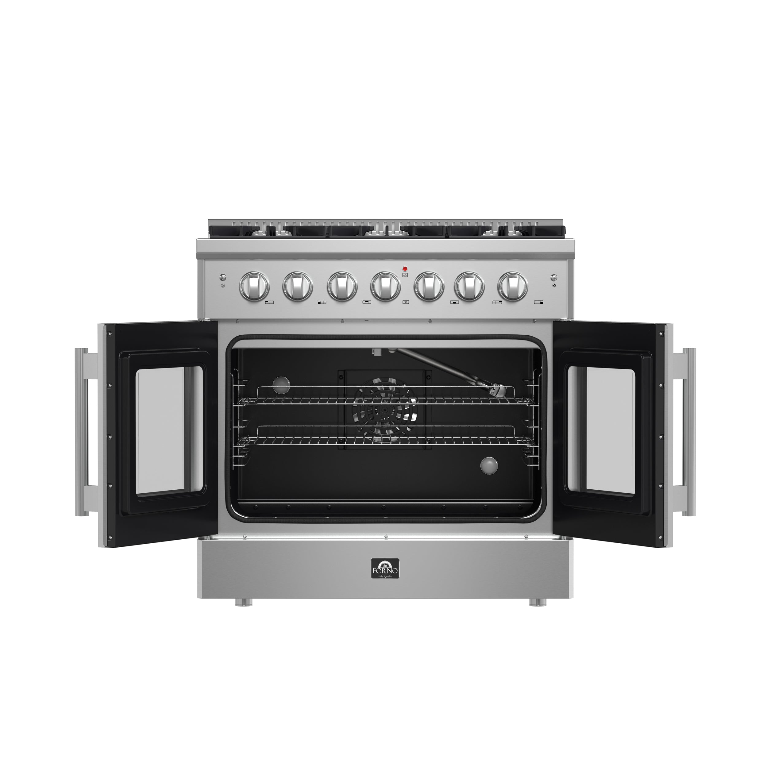 Galiano 36-Inch Freestanding French Door Gas Range, 6 Burners, Convection Oven, Energy Efficient FFSGS644436
