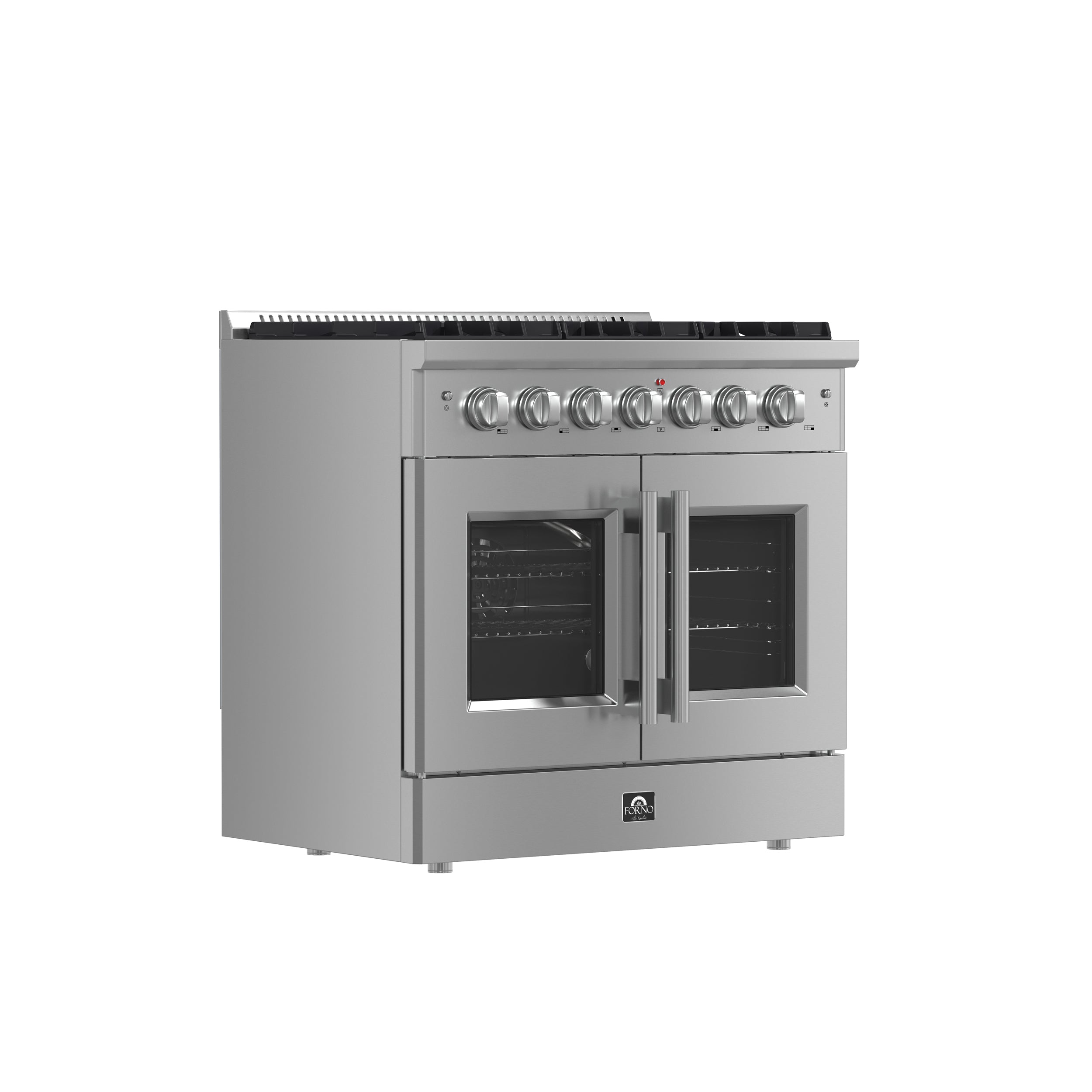 Galiano 36-Inch Freestanding French Door Gas Range, 6 Burners, Convection Oven, Energy Efficient FFSGS644436
