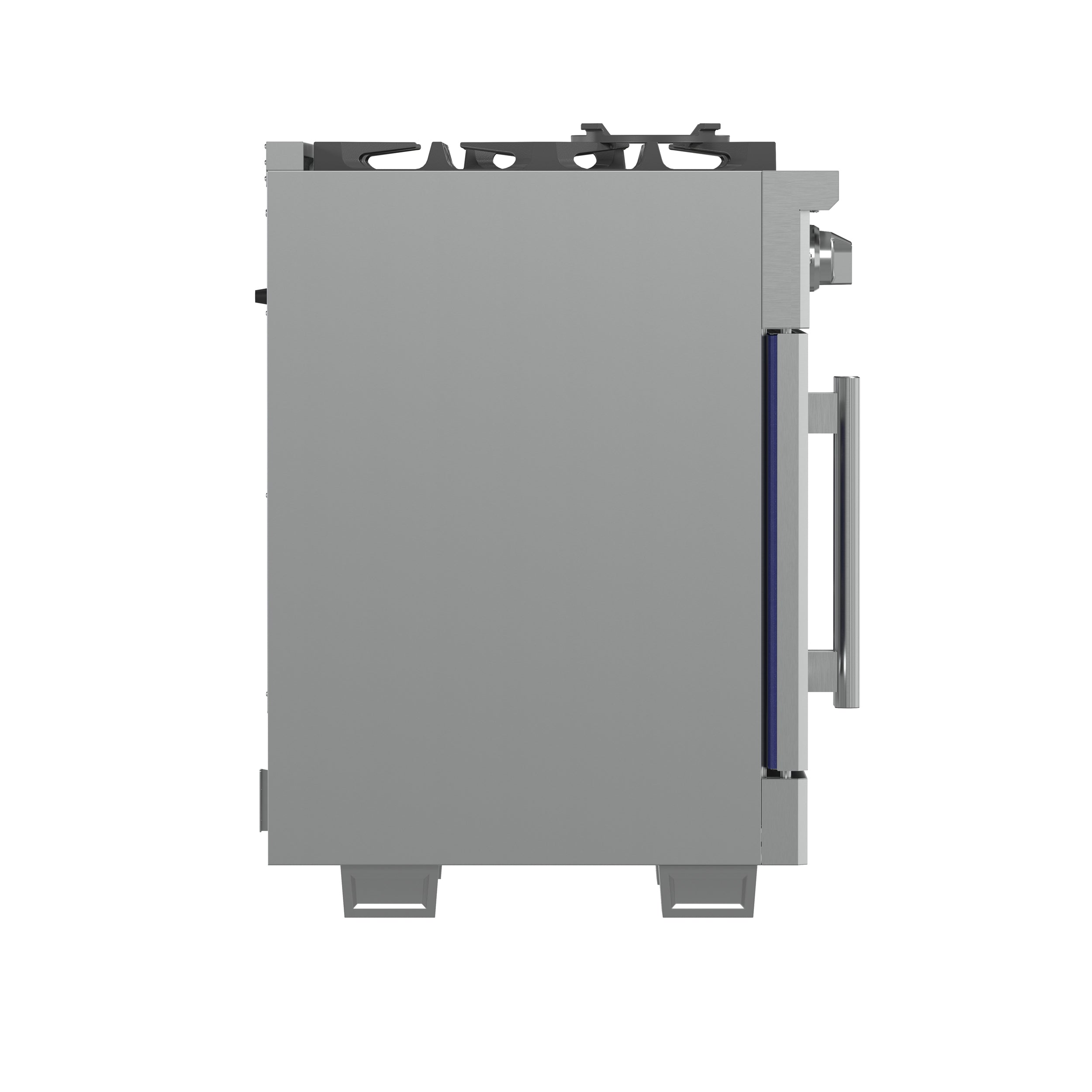 Capriasca 30-Inch Freestanding French Door Gas Range, 4 Burners, Convection Oven, Energy Efficient FFSGS646030