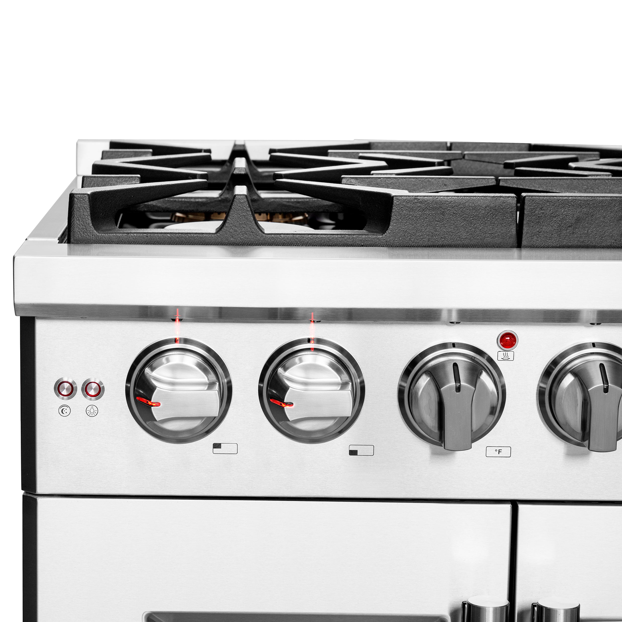 Capriasca 30-Inch Freestanding French Door Gas Range, 4 Burners, Convection Oven, Energy Efficient FFSGS646030