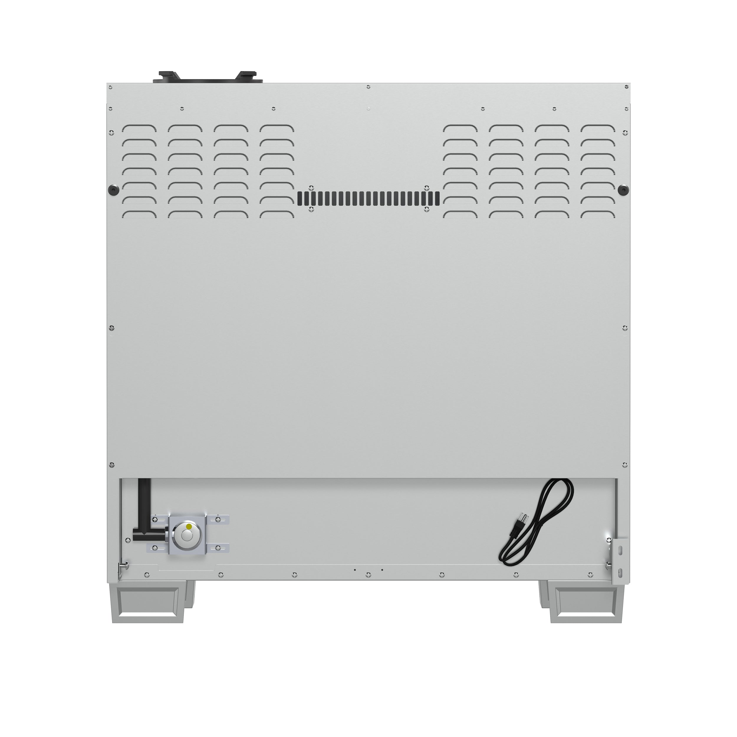 Capriasca 36-Inch Freestanding French Door Gas Range, 6 Burners, Convection Oven, Energy Efficient FFSGS646036