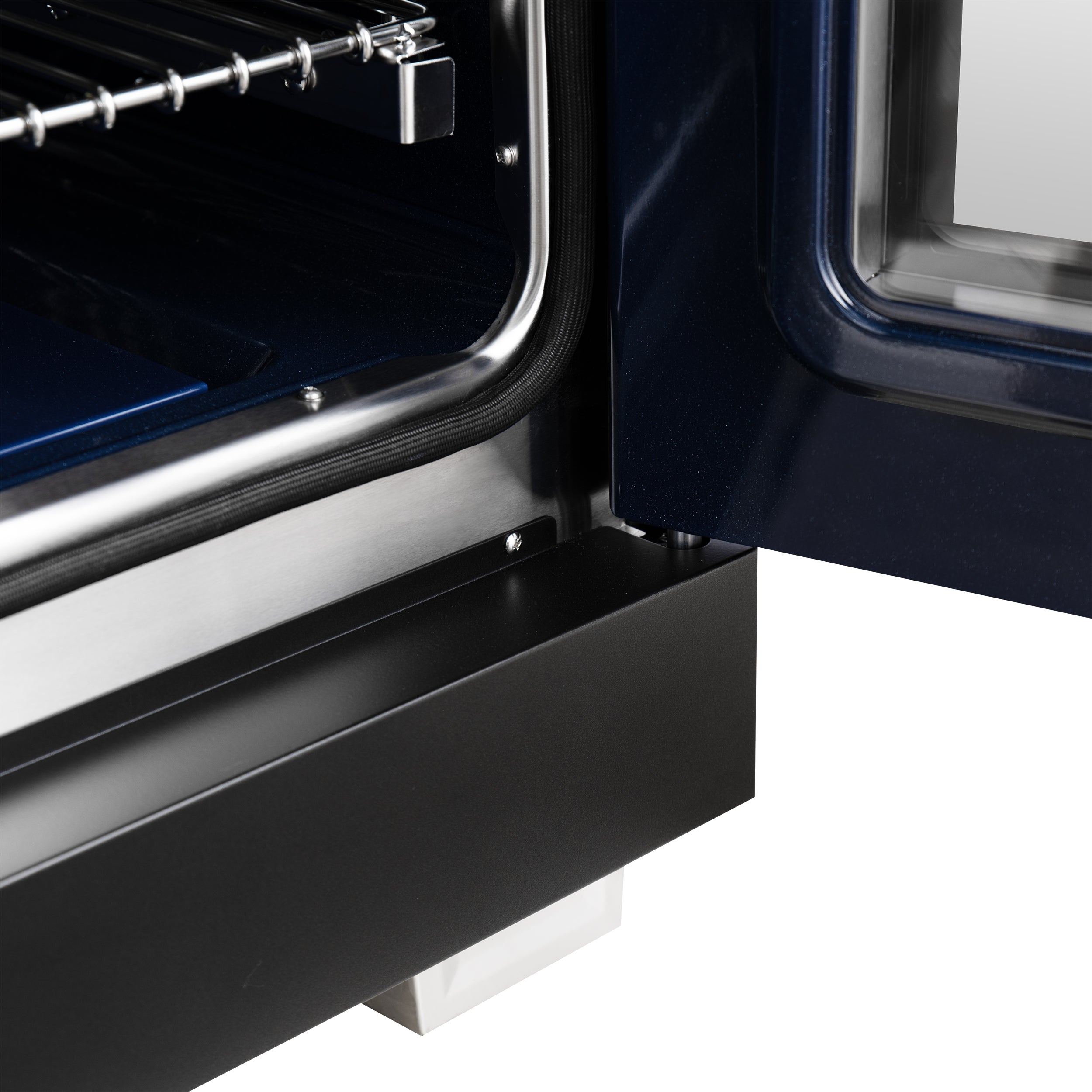 Capriasca 36-Inch Freestanding French Door Gas Range, 6 Burners, Convection Oven, Energy Efficient FFSGS646036BLK