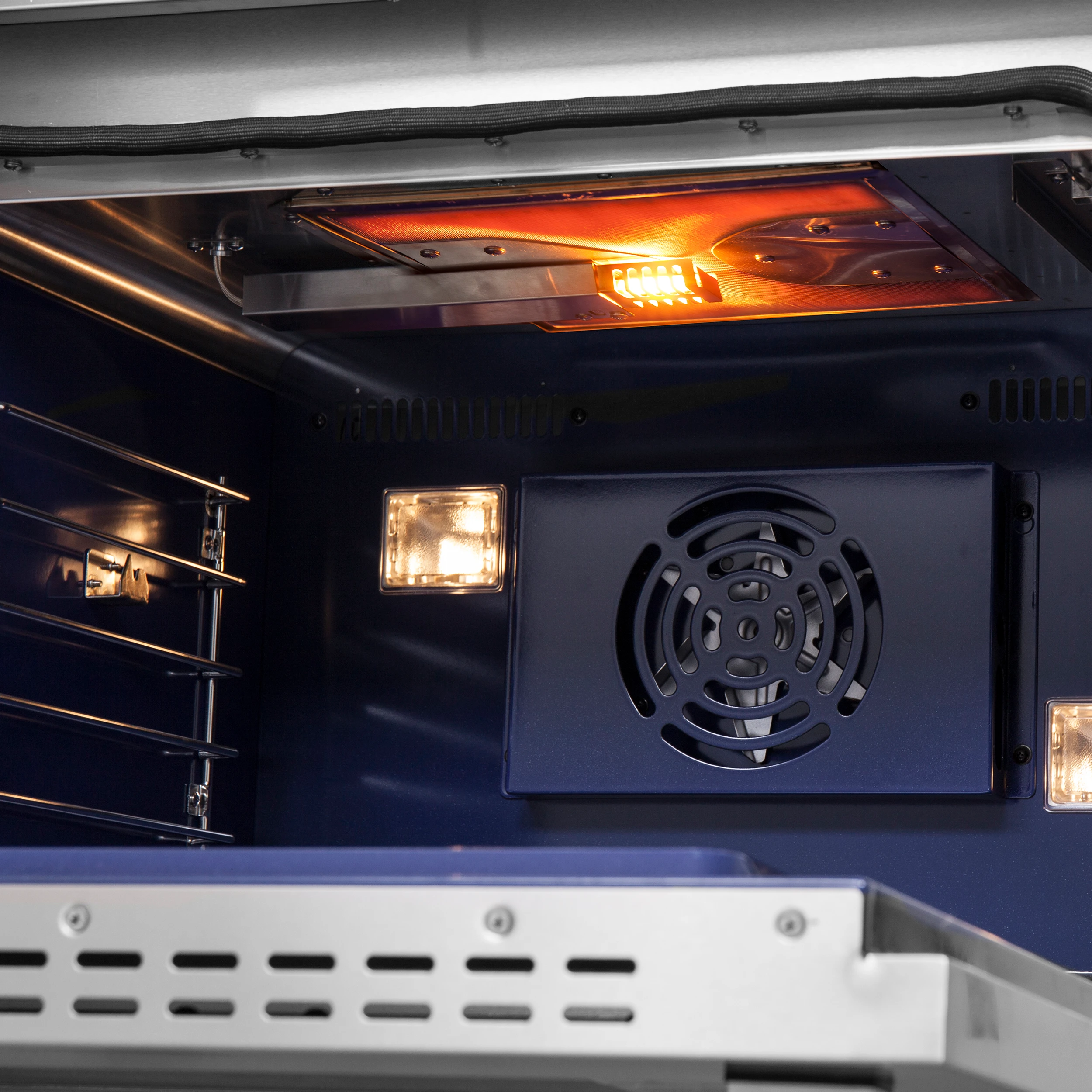 Capriasca 48-Inch Freestanding French Door Gas Range, 8 Burners, Convection Oven, Energy Efficient FFSGS646048