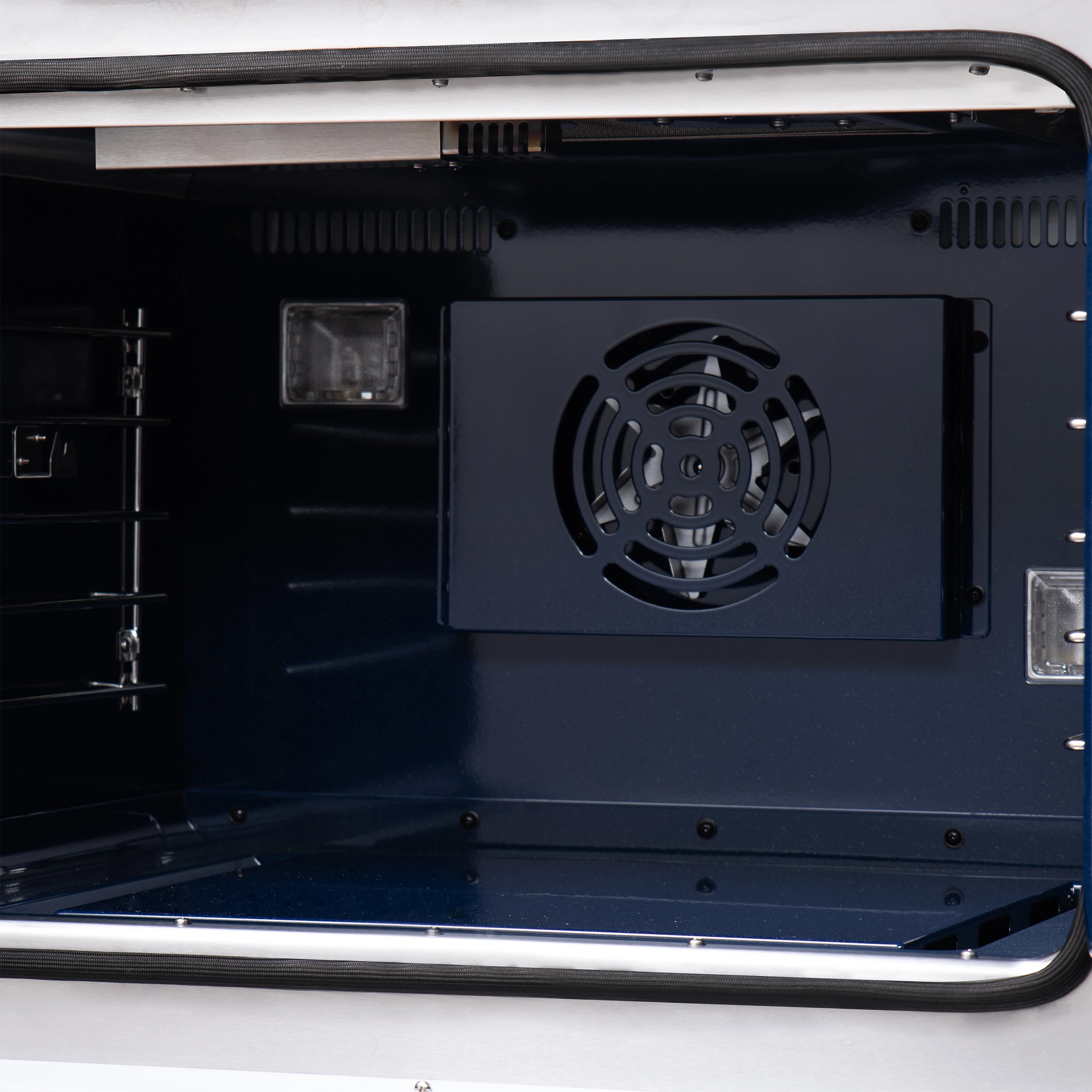 Capriasca 48-Inch Black Freestanding French Door Gas Range, 8 Burners, Convection Oven, Energy Efficient FFSGS646048BLK