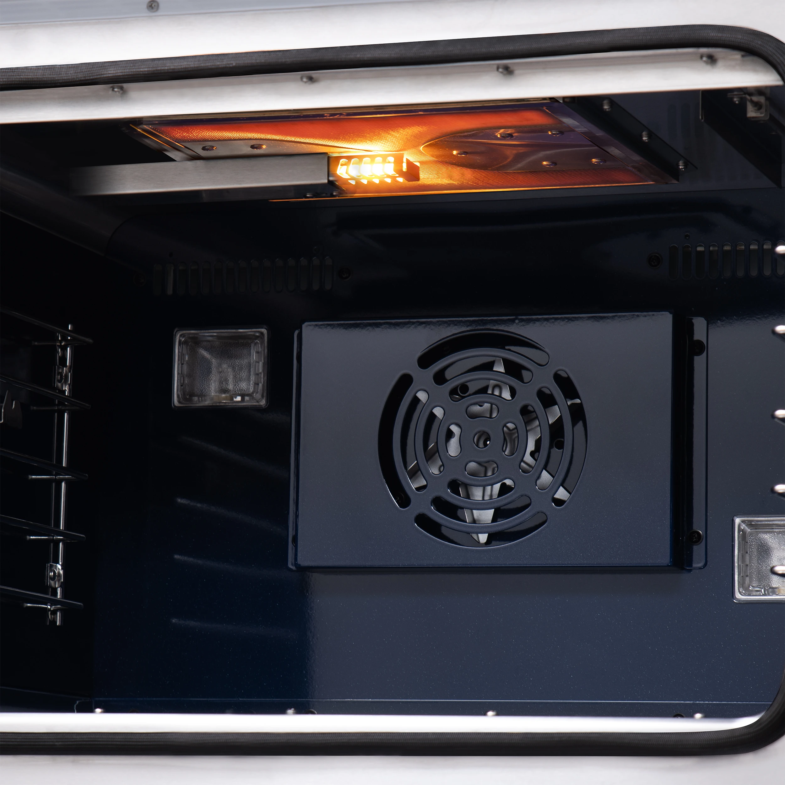 Capriasca 48-Inch Black Freestanding French Door Gas Range, 8 Burners, Convection Oven, Energy Efficient FFSGS646048BLK