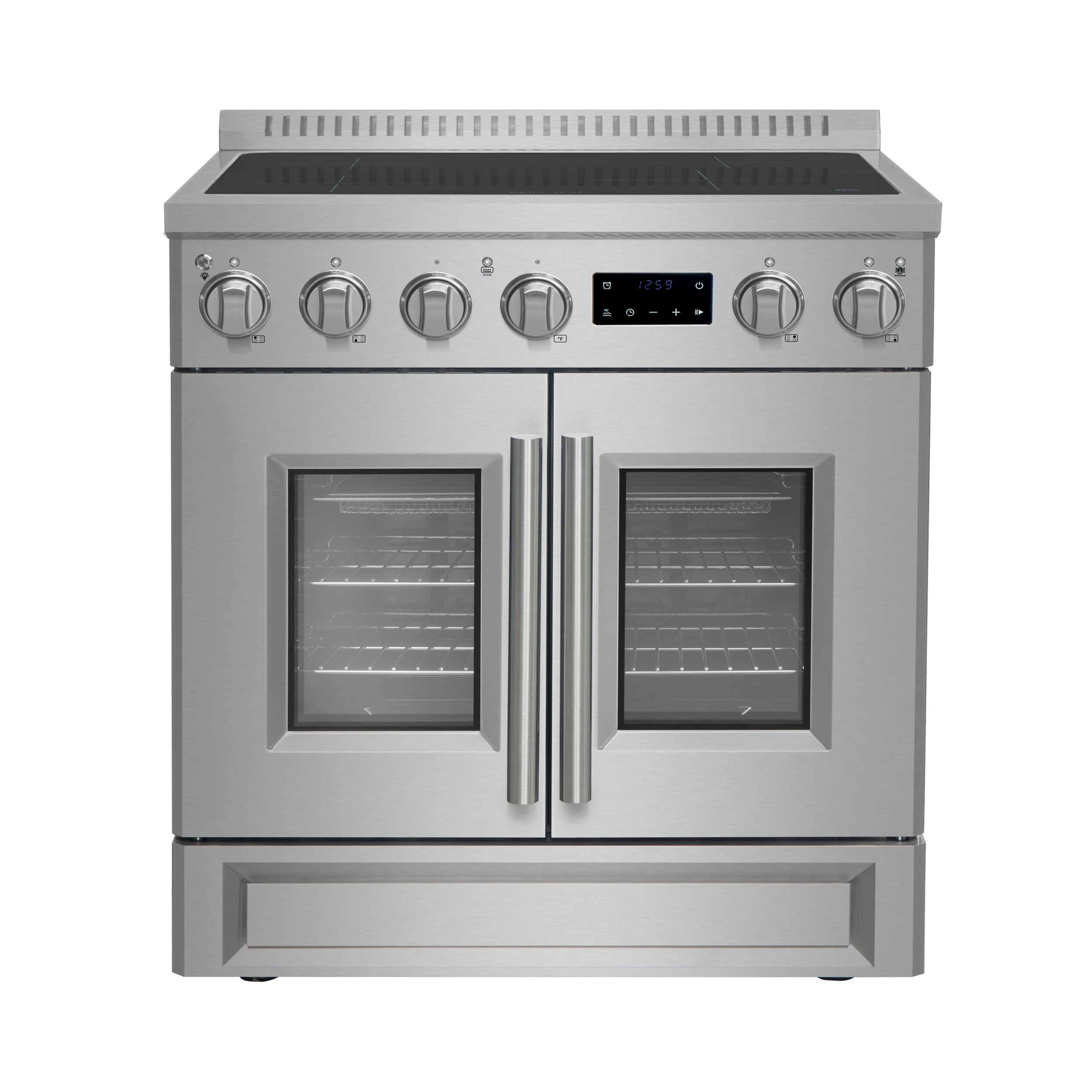 Torino 30 Inch French Door Induction Range with Air Fryer and True Convection Oven FFSIN095030