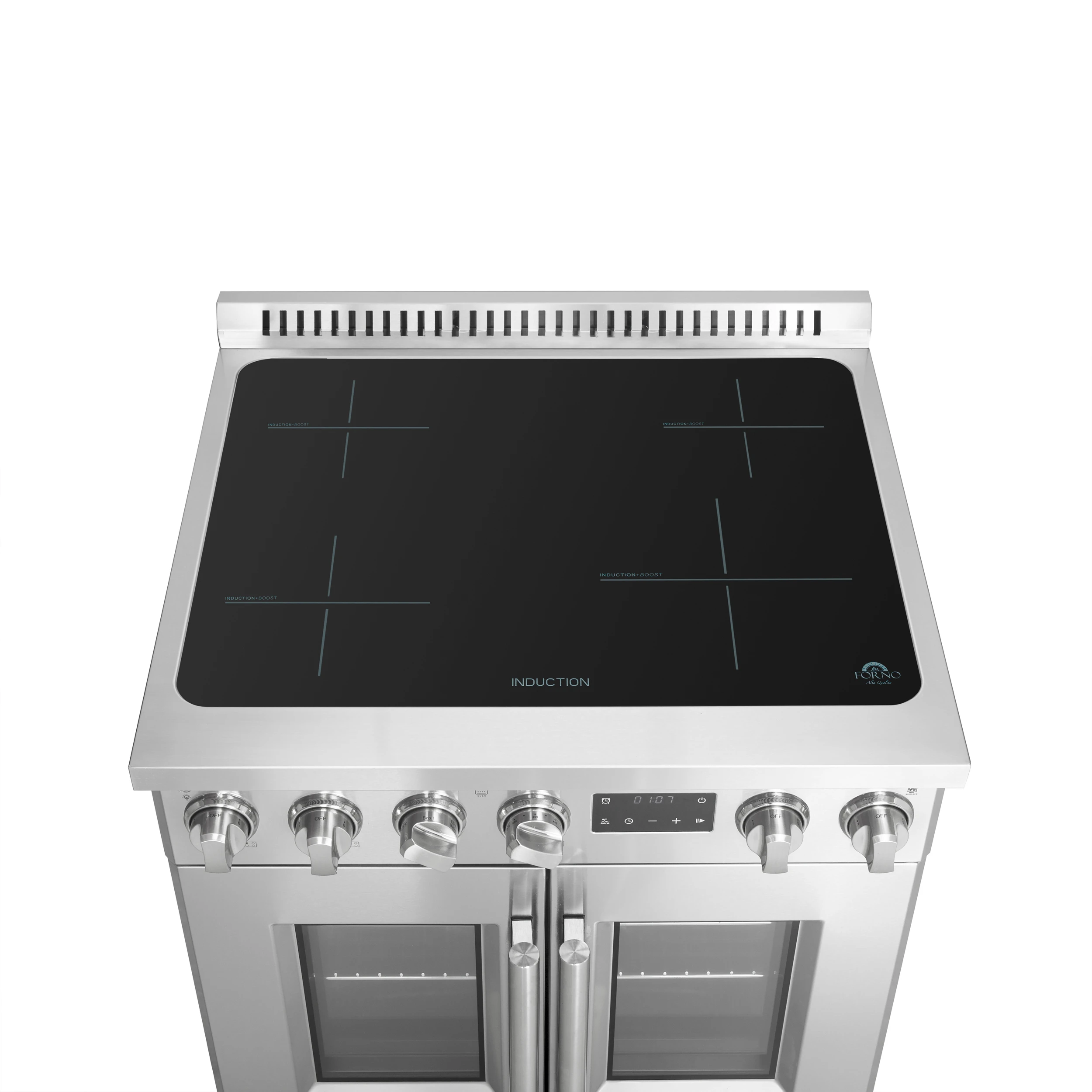 Torino 30 Inch French Door Induction Range with Air Fryer and True Convection Oven FFSIN095030