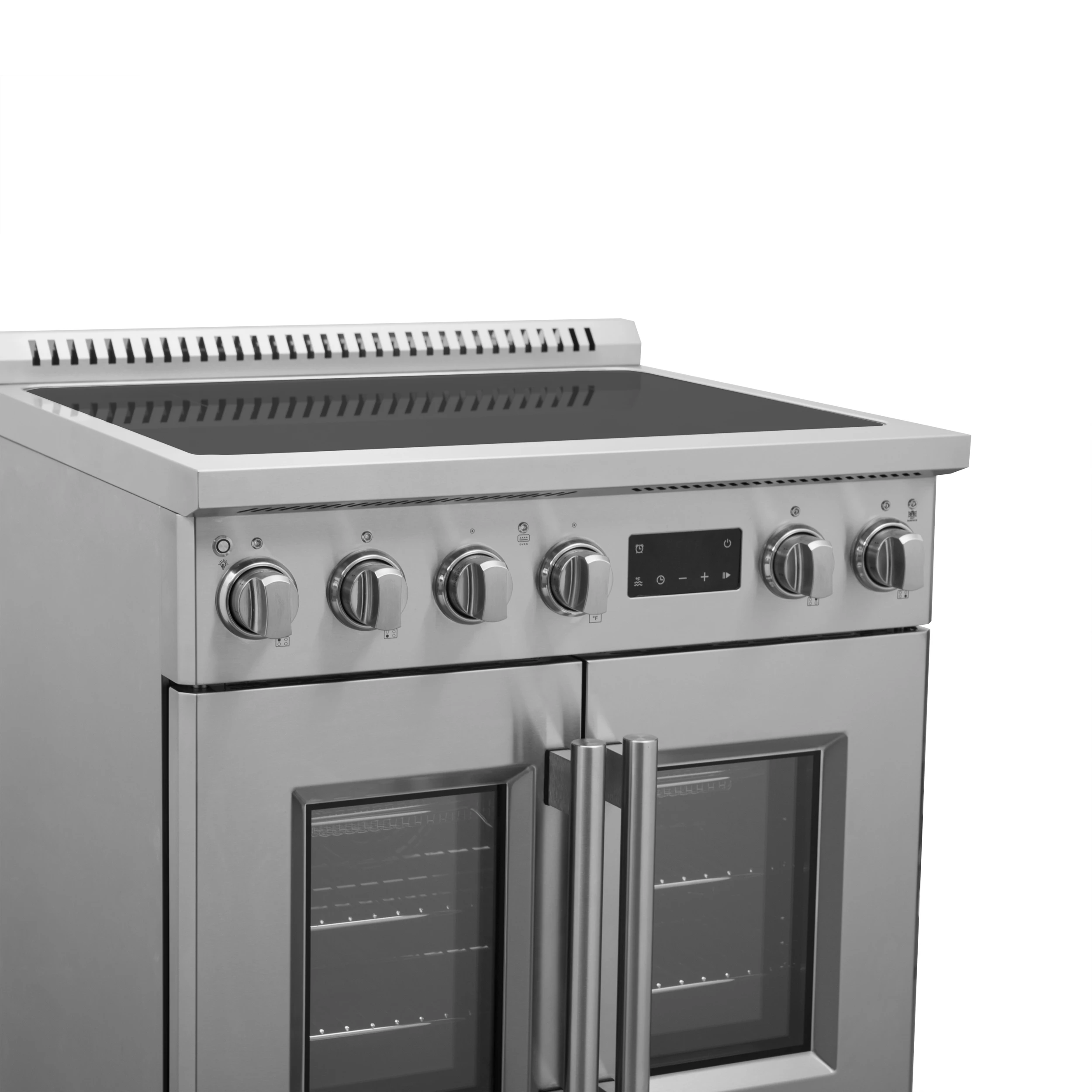 Torino 30 Inch French Door Induction Range with Air Fryer and True Convection Oven FFSIN095030