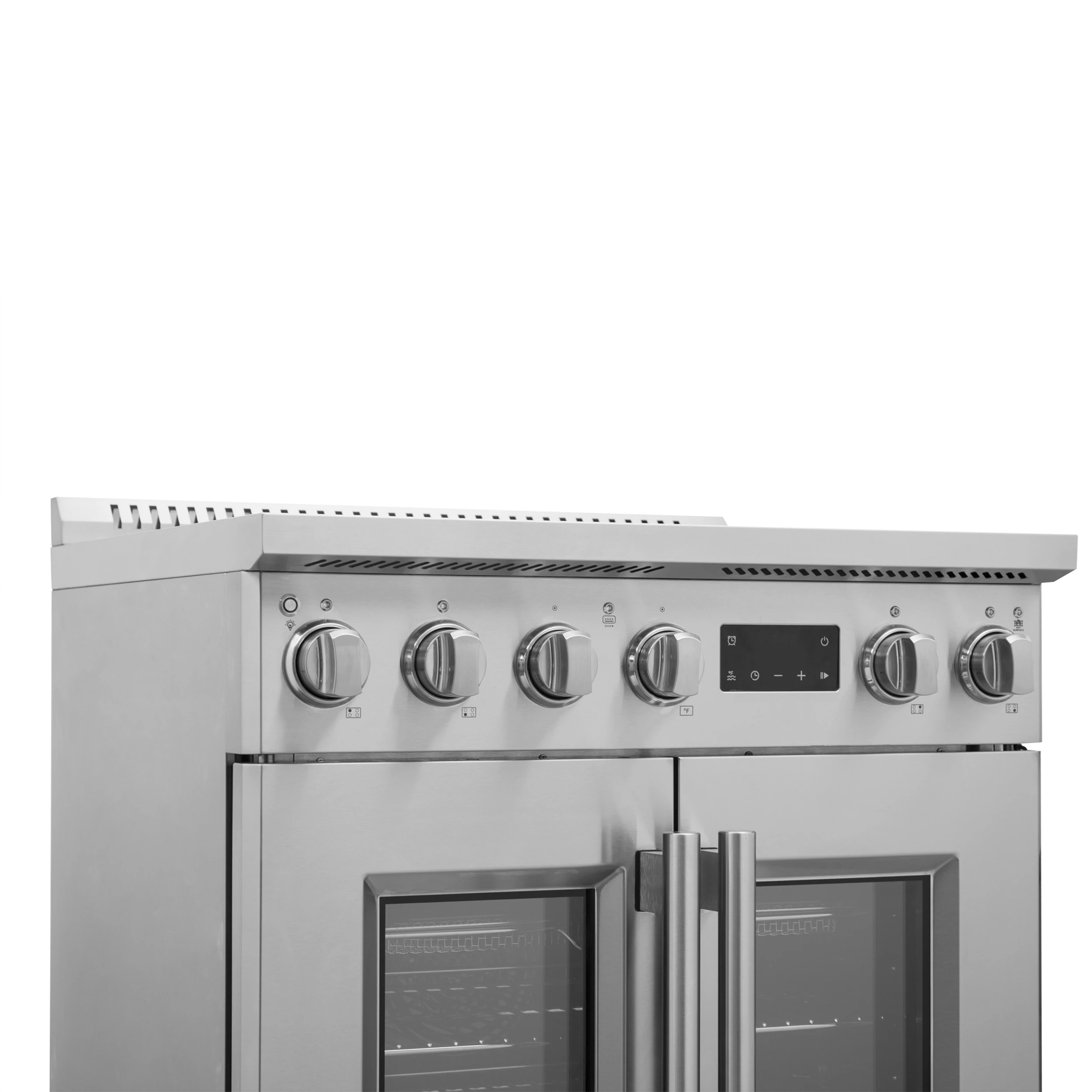 Torino 30 Inch French Door Induction Range with Air Fryer and True Convection Oven FFSIN095030