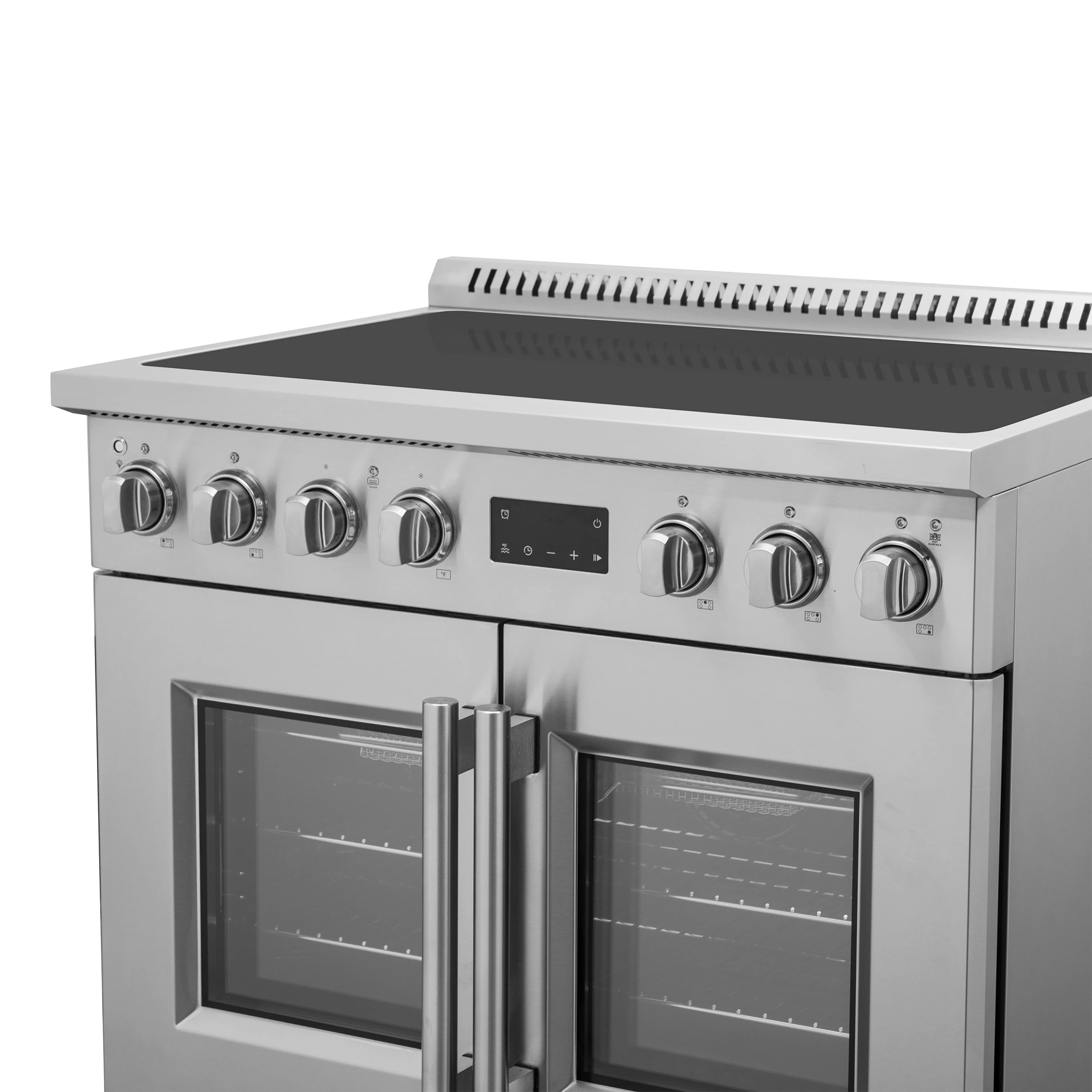 Torino 36 Inch French Door Induction Range with Air Fryer and True Convection Oven FFSIN095036