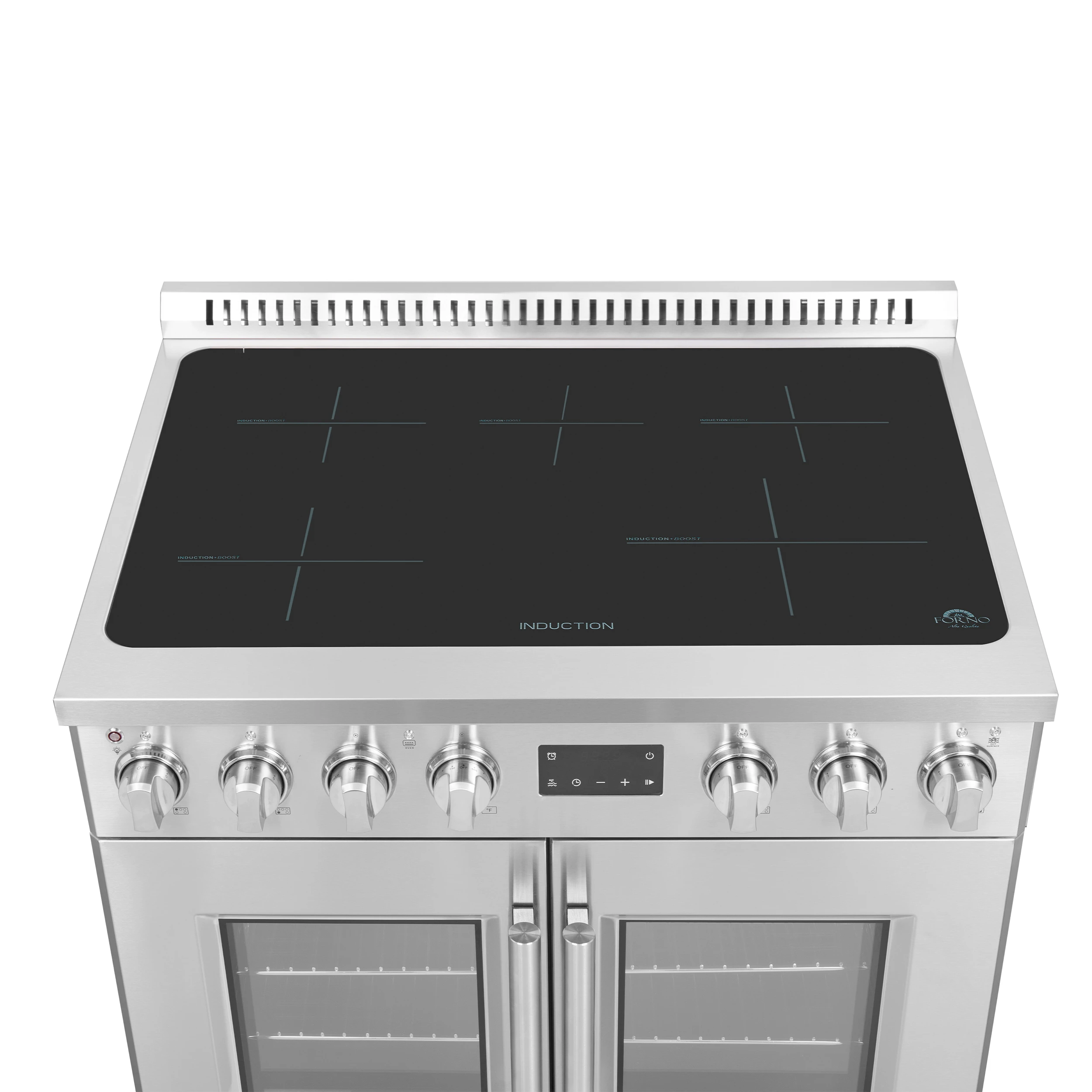 Torino 36 Inch French Door Induction Range with Air Fryer and True Convection Oven FFSIN095036