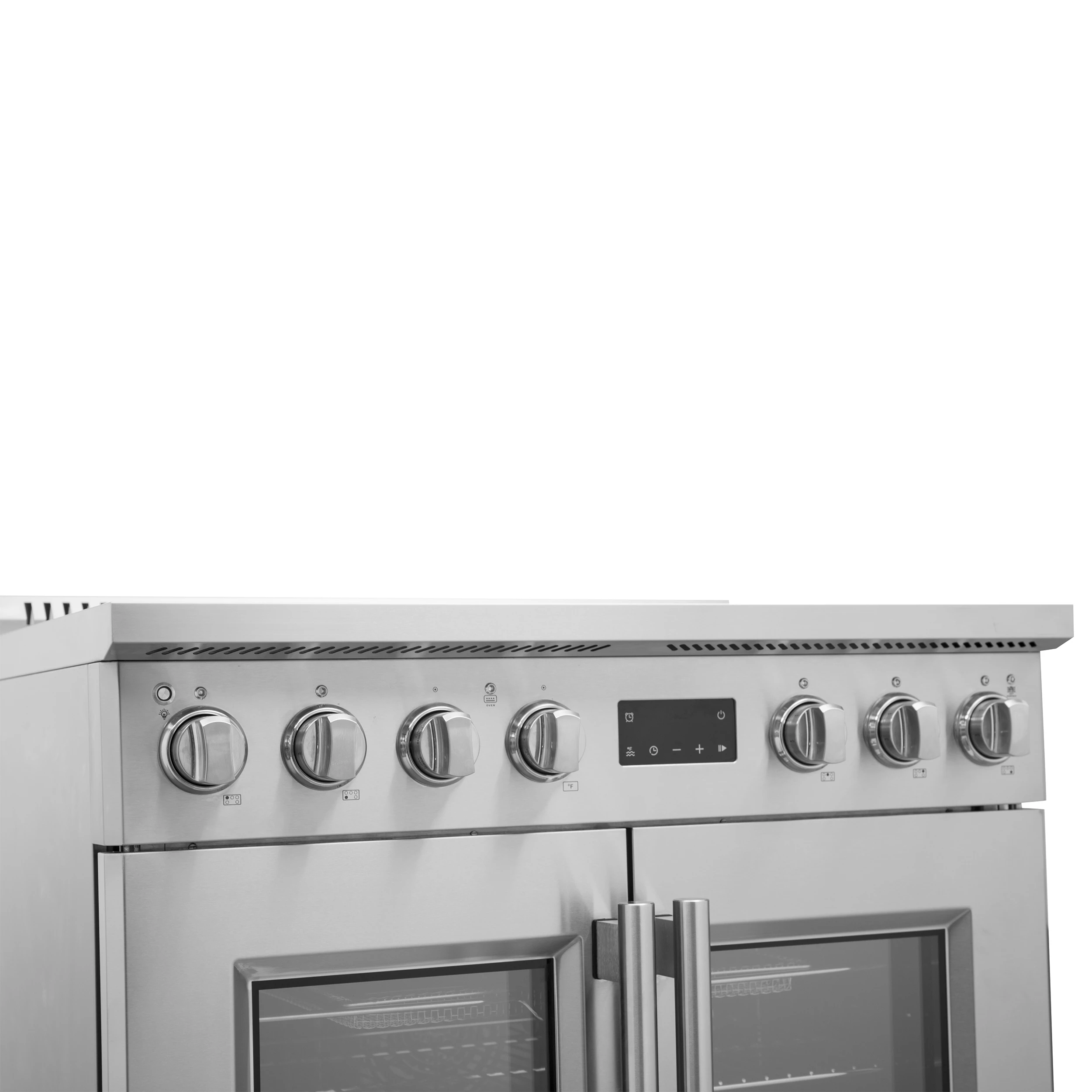 Torino 36 Inch French Door Induction Range with Air Fryer and True Convection Oven FFSIN095036