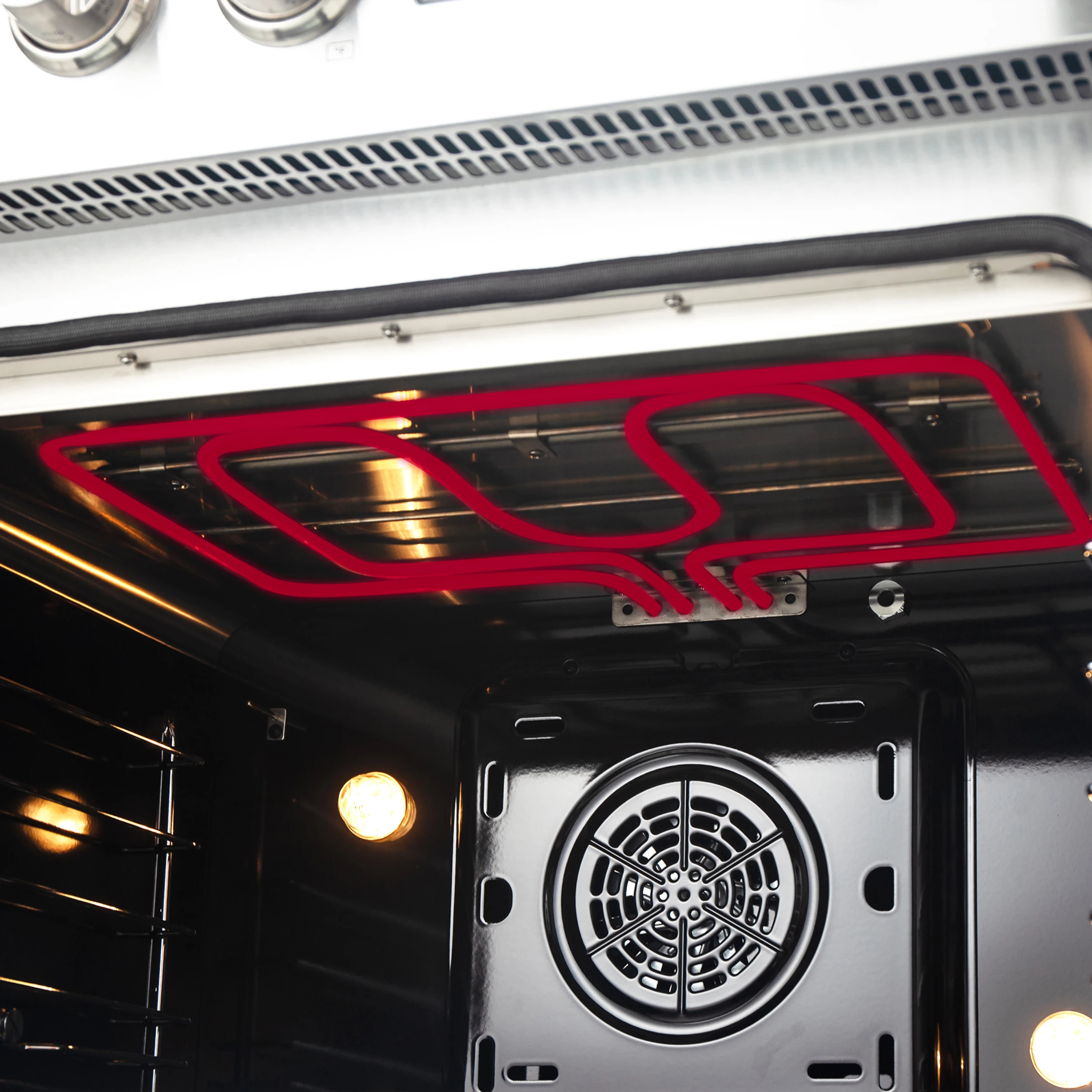 Torino 36 Inch French Door Induction Range with Air Fryer and True Convection Oven FFSIN095036