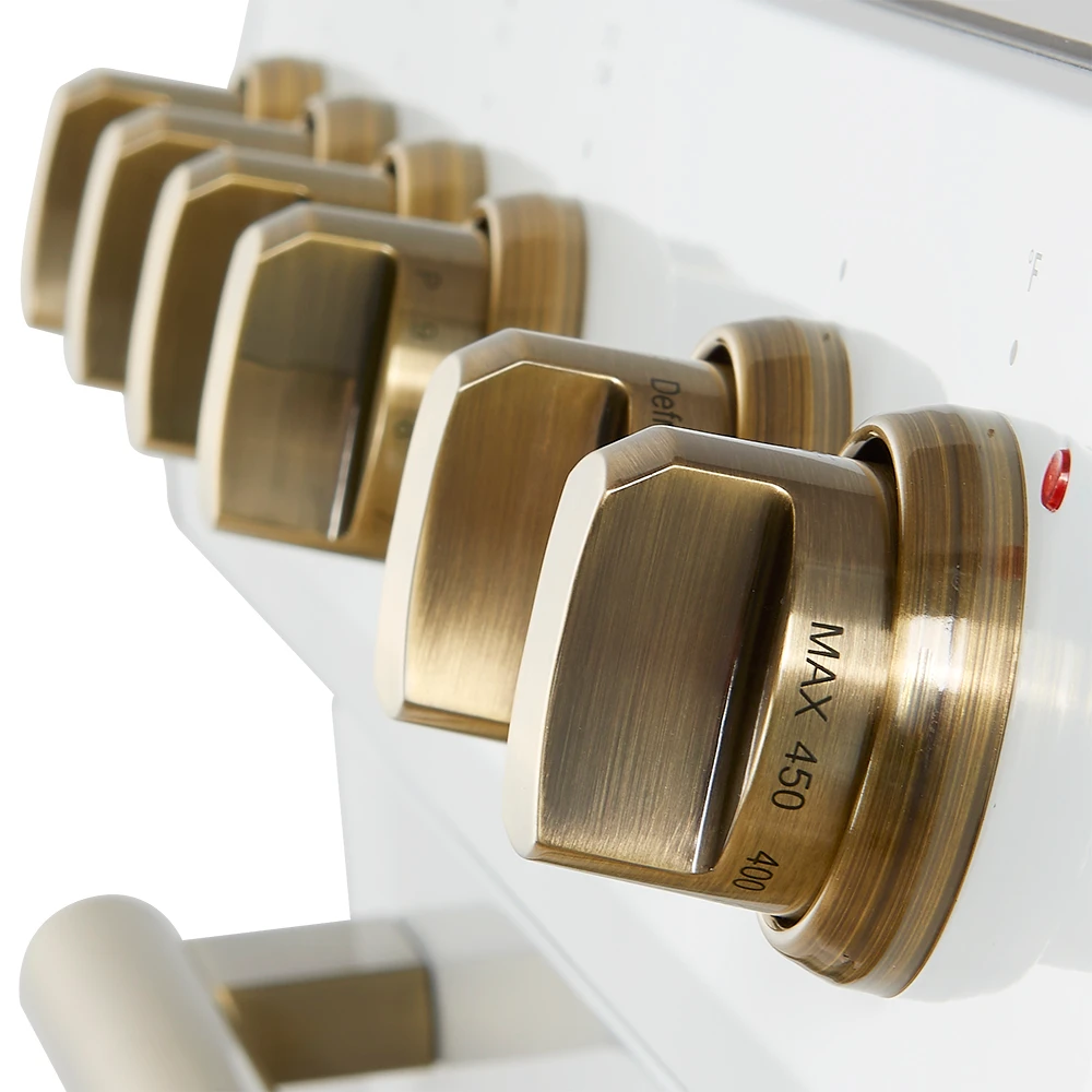 Leonardo Espresso 30-Inch Slide-In White Induction Range, Convection Oven, 5 Cooking Zones, Touch Control Panel FFSIN098230WHT