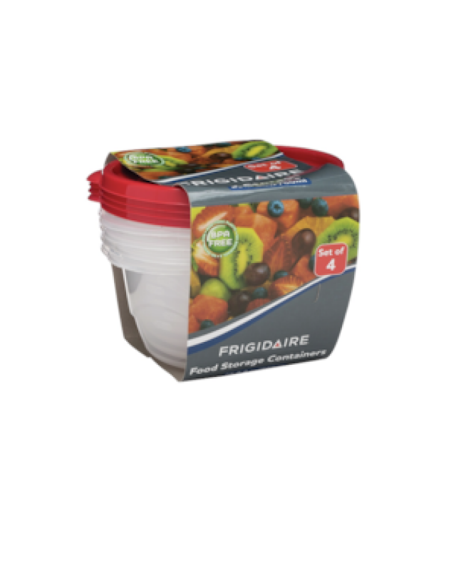 4-Pack 25.7oz Plastic Round Storage Container FGD43336