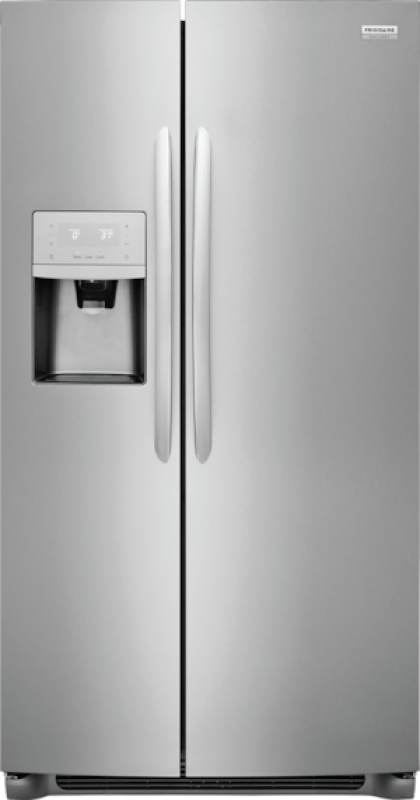 Frigidaire Gallery 22.2 Cu. Ft. Counter-Depth Side-by-Side Refrigerator Stainless Steel FGSC2335TF Picture 1