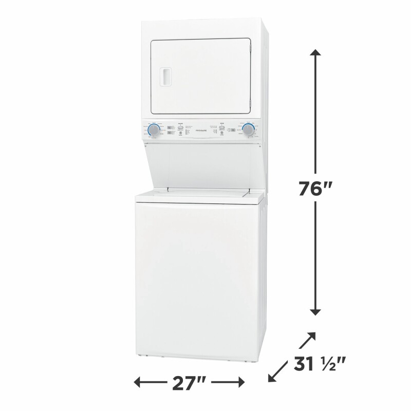 Electric Washer/Dryer Laundry Center - 3.9 Cu. Ft Washer and 5.5 Cu. Ft. Dryer FLCE7522AW
