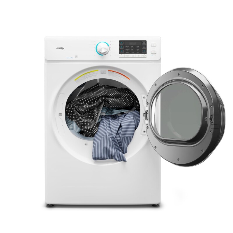 8 cu. ft. Large Capacity Stackable Vented Electric Front Load Dryer in White, 240V FLD8CWH