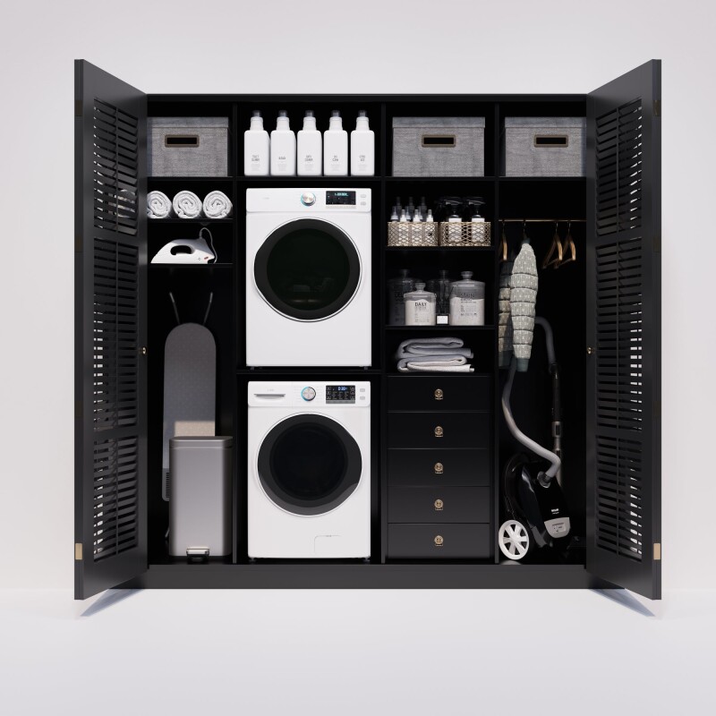 8 cu. ft. Large Capacity Stackable Vented Electric Front Load Dryer in White, 240V FLD8CWH