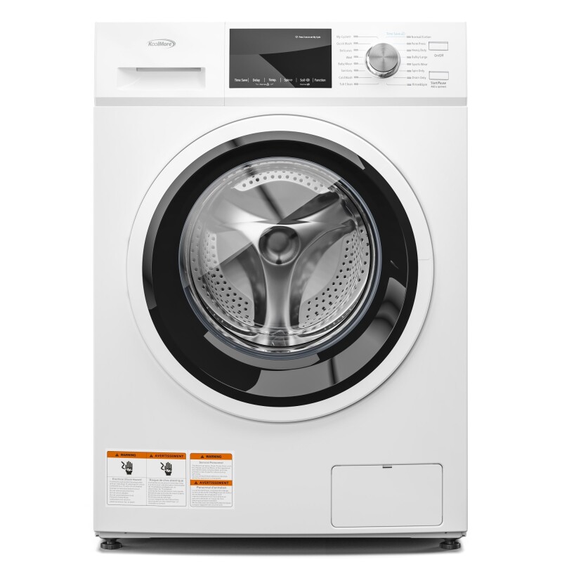 2.7 cu. ft. Stackable Front Load Compact Washing Machine in White FLW3CWH