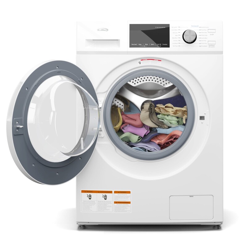2.7 cu. ft. Stackable Front Load Compact Washing Machine in White FLW3CWH