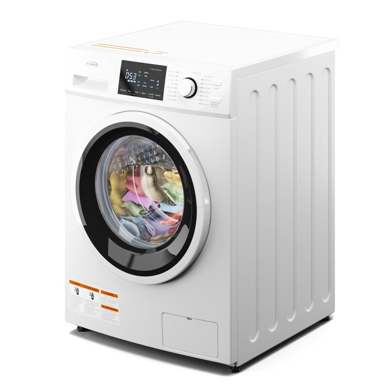2.7 cu. ft. Stackable Front Load Compact Washing Machine in White FLW3CWH