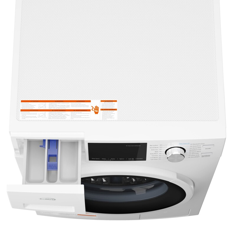 2.7 cu. ft. Stackable Front Load Compact Washing Machine in White FLW3CWH