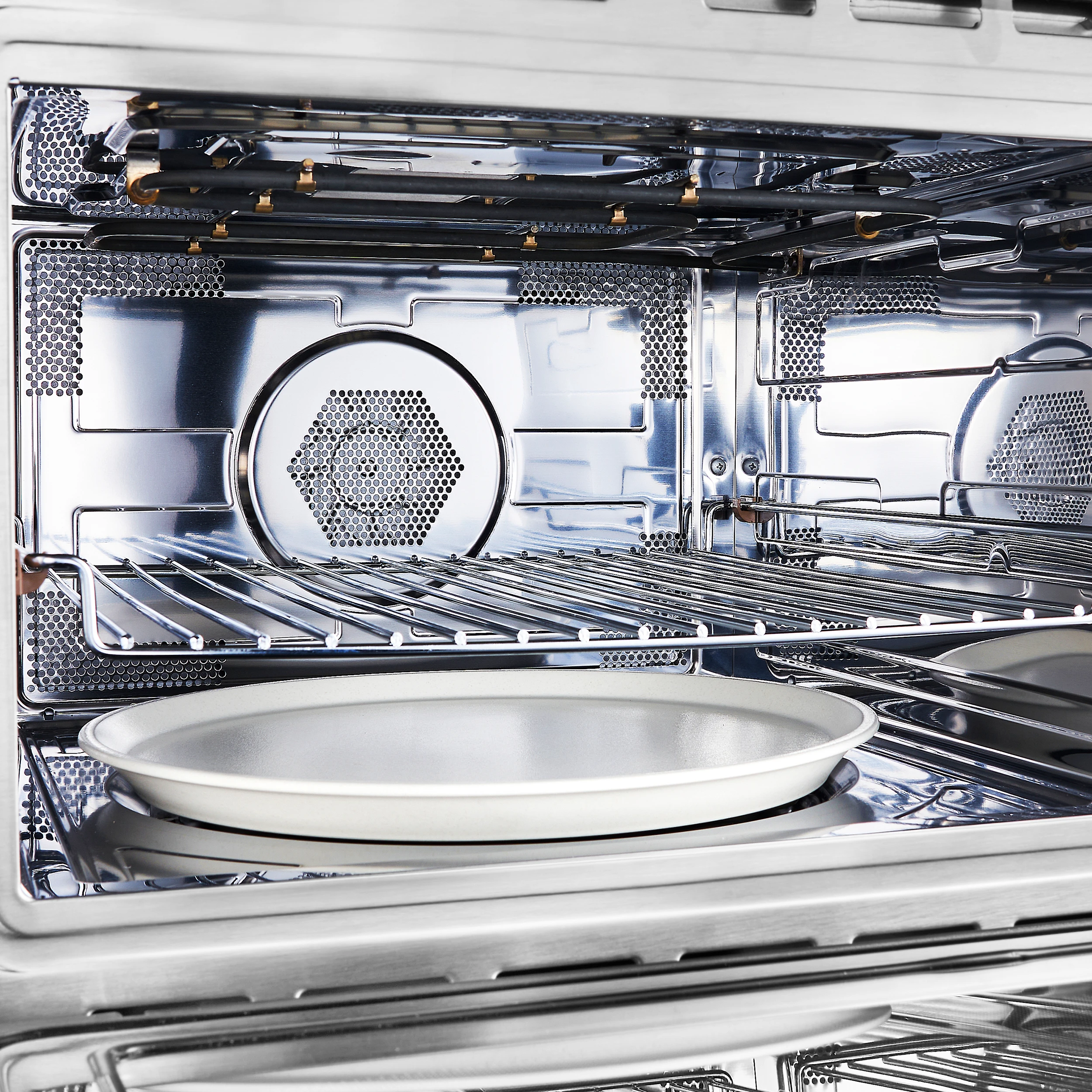 Oliena Espresso White 24-Inch Built-In Microwave and Convection Oven Combo, 1.6 cu.ft, 1750W Convection, 1000W Microwave, Stainless Steel Interior, Glass Touch Controls, Sensor Cooking FMWDR309324WHT