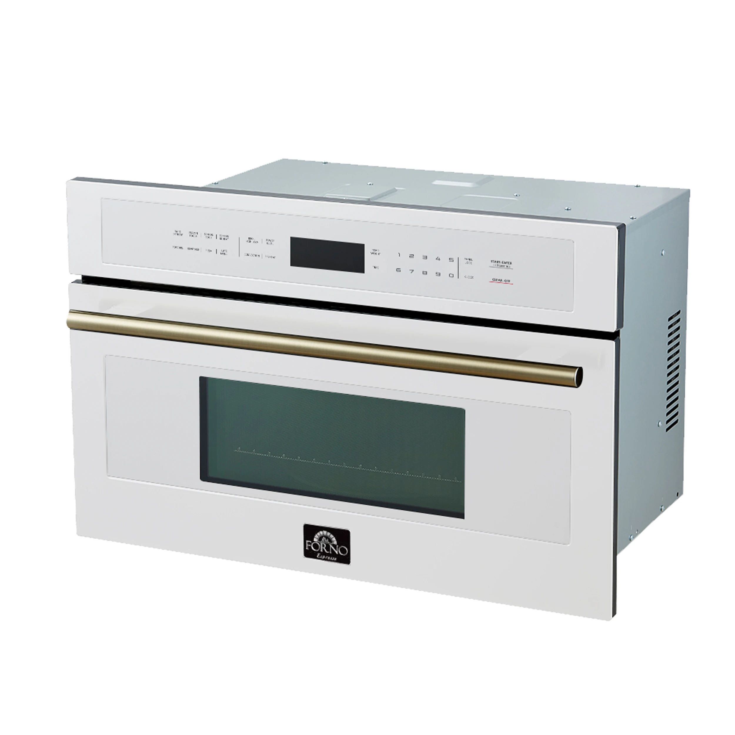 Oliena Espresso White 30 Inch 1750 Watt Compact Oven & 1000 Watt Microwave, 1.6 cu. ft. FMWDR309330WHT