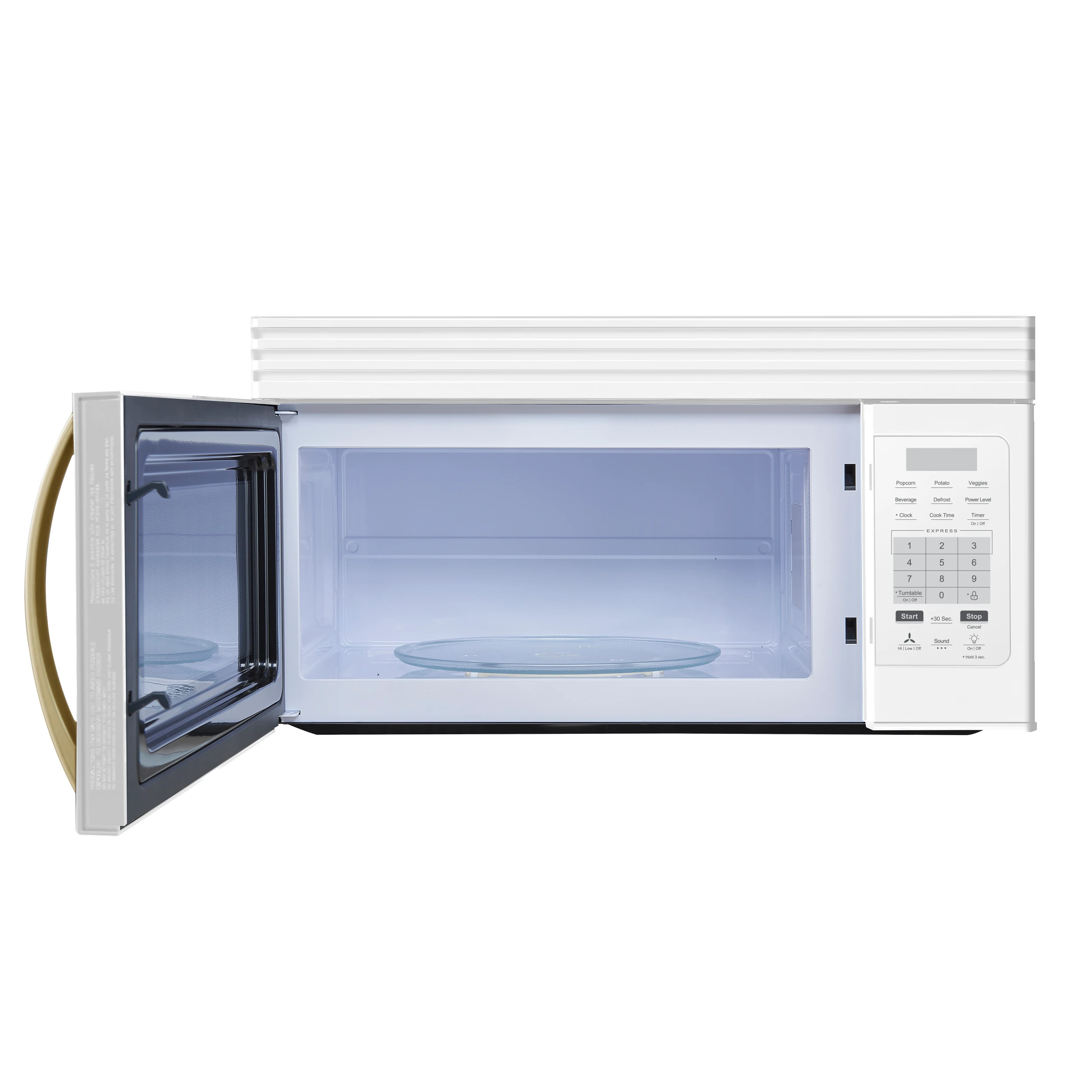 Scalo 30-Inch Over the Range Microwave, White – 1.6 cu.ft, 300 CFM Vent, Touch Control, LED Light FOTR300730WHT