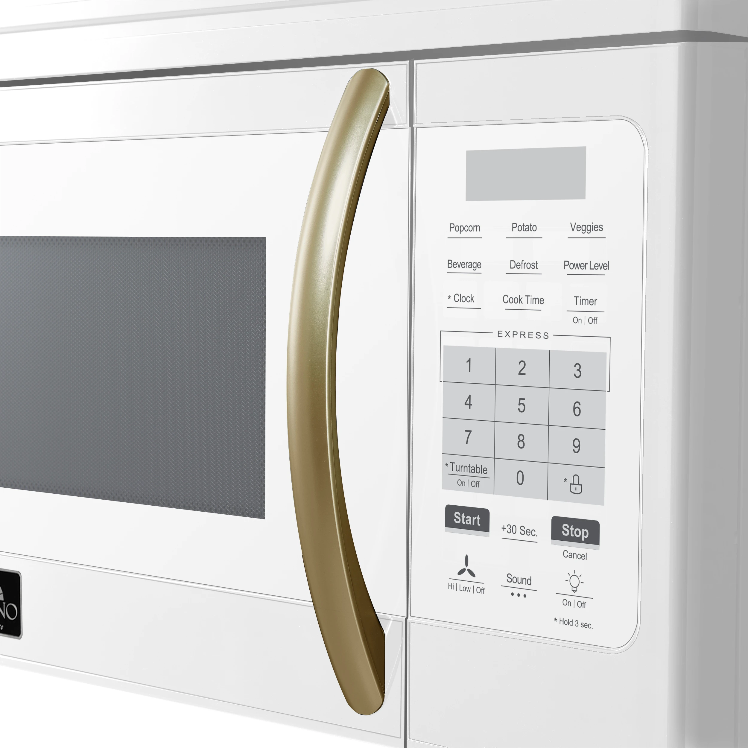 Scalo 30-Inch Over the Range Microwave, White – 1.6 cu.ft, 300 CFM Vent, Touch Control, LED Light FOTR300730WHT