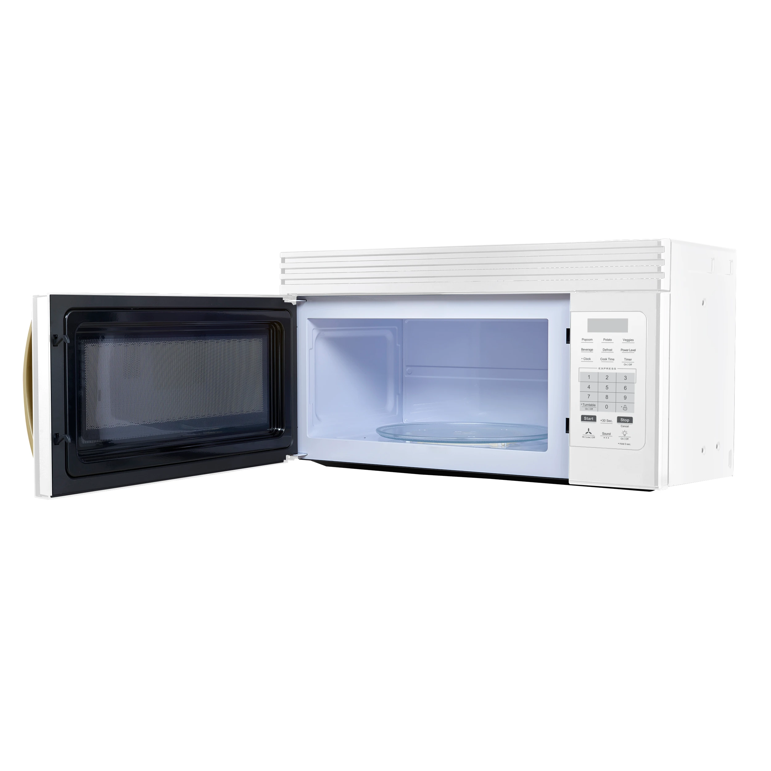 Scalo 30-Inch Over the Range Microwave, White – 1.6 cu.ft, 300 CFM Vent, Touch Control, LED Light FOTR300730WHT