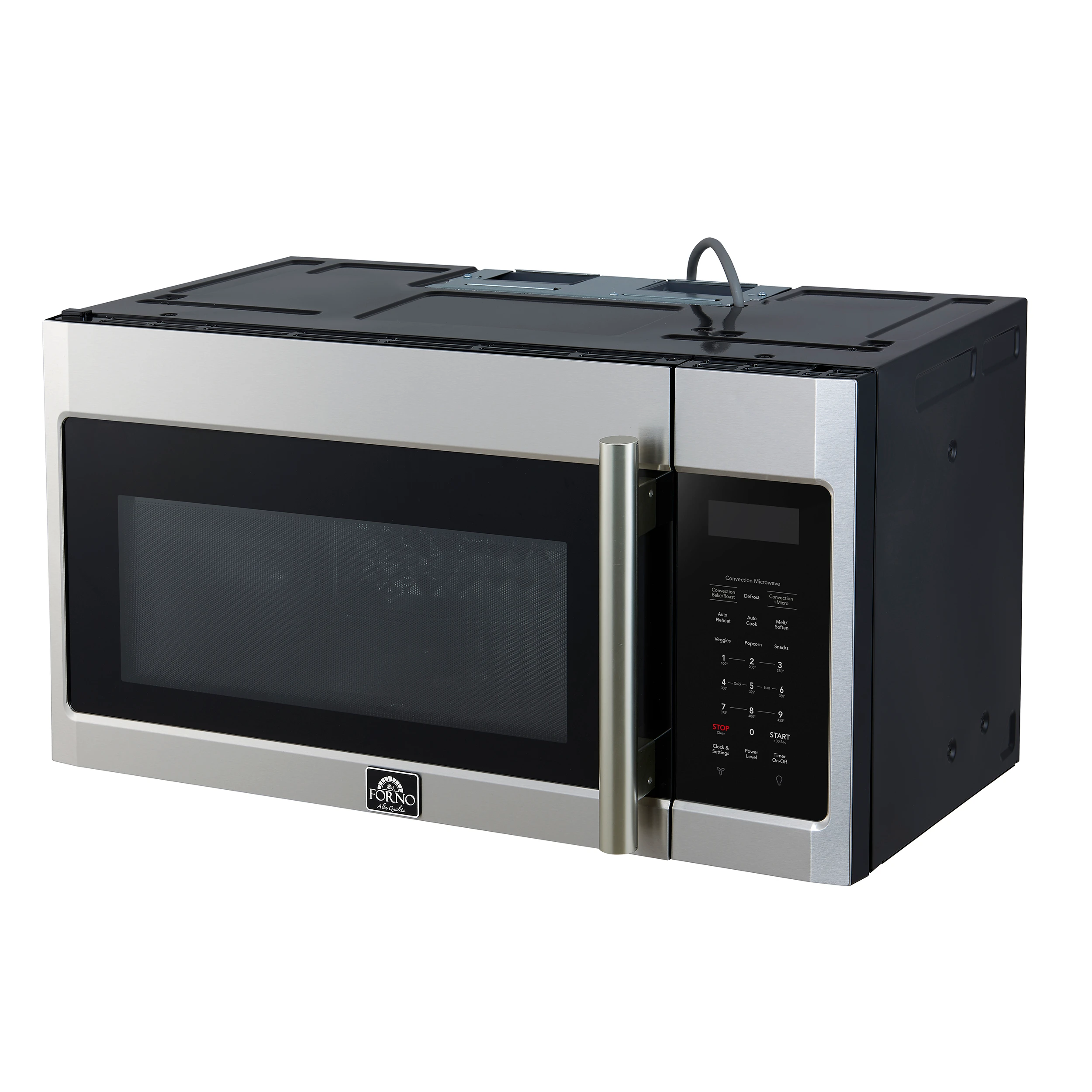 Fornace 30-Inch Over the Range Convection Microwave, Stainless Steel – 1.5 cu.ft, 300 CFM Vent, Touch Control, LED Light FOTR303830