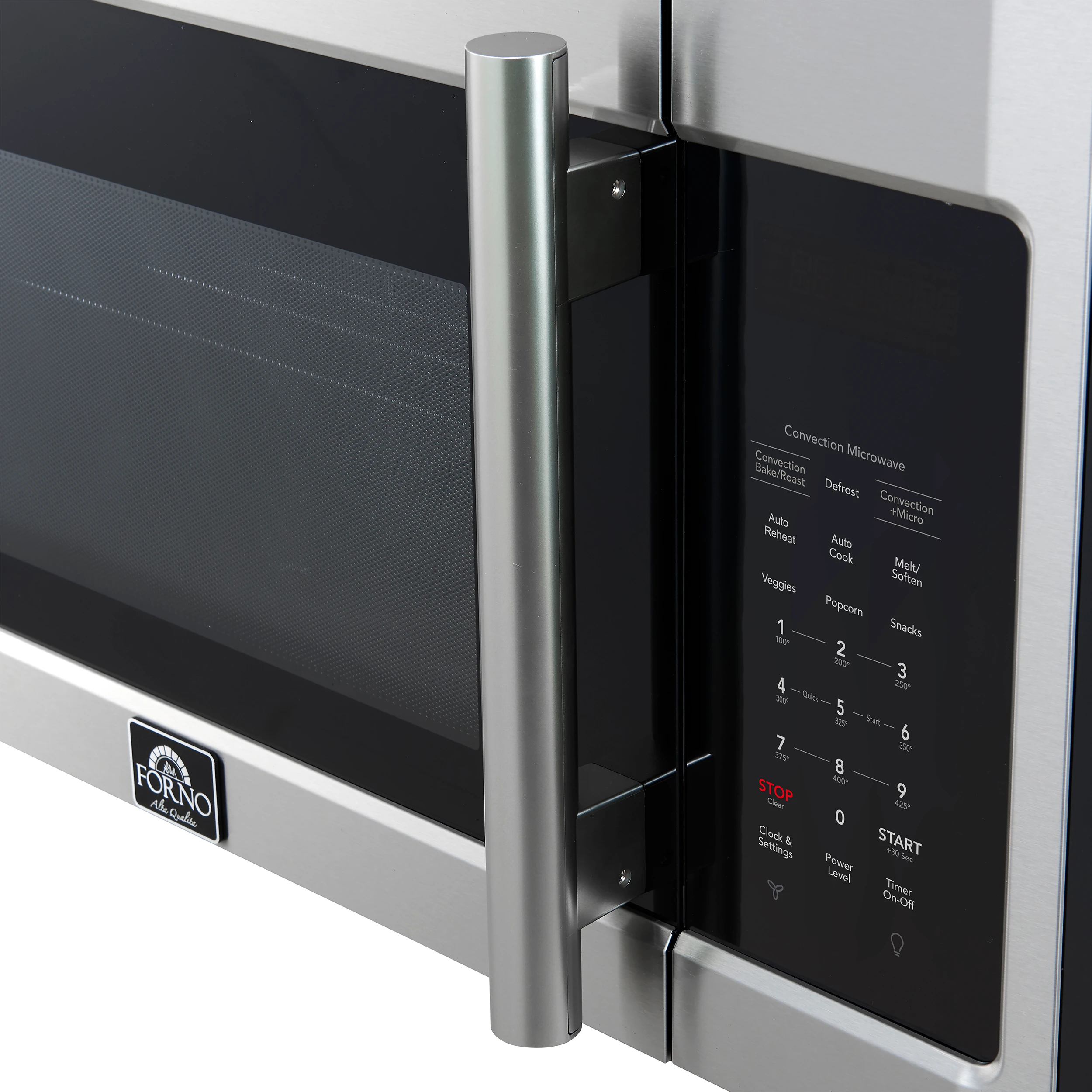 Fornace 30-Inch Over the Range Convection Microwave, Stainless Steel – 1.5 cu.ft, 300 CFM Vent, Touch Control, LED Light FOTR303830