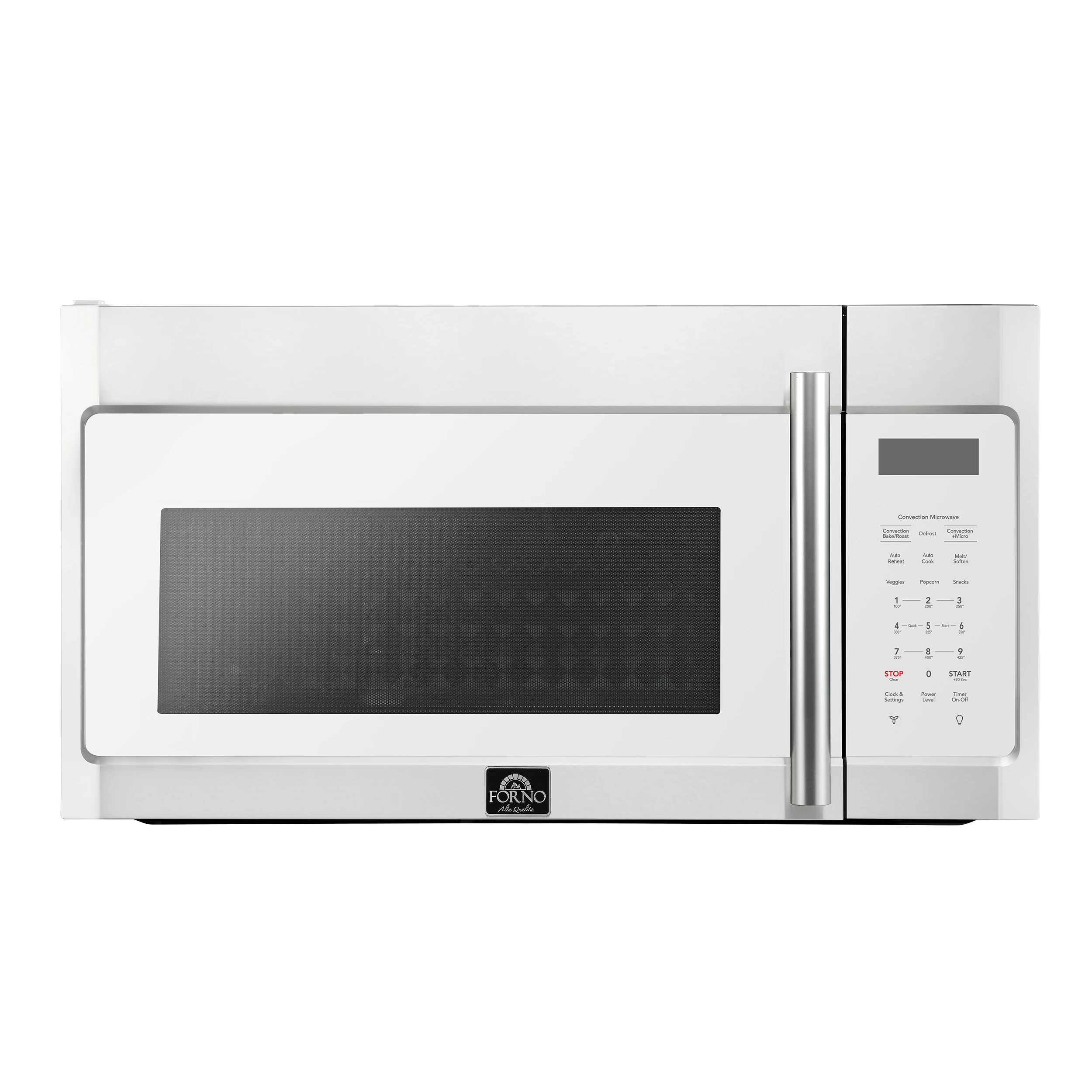 Fornace 30-Inch Over the Range Convection Microwave, White – 1.5 cu.ft, 300 CFM Vent, Touch Control, LED Light FOTR303830WHT