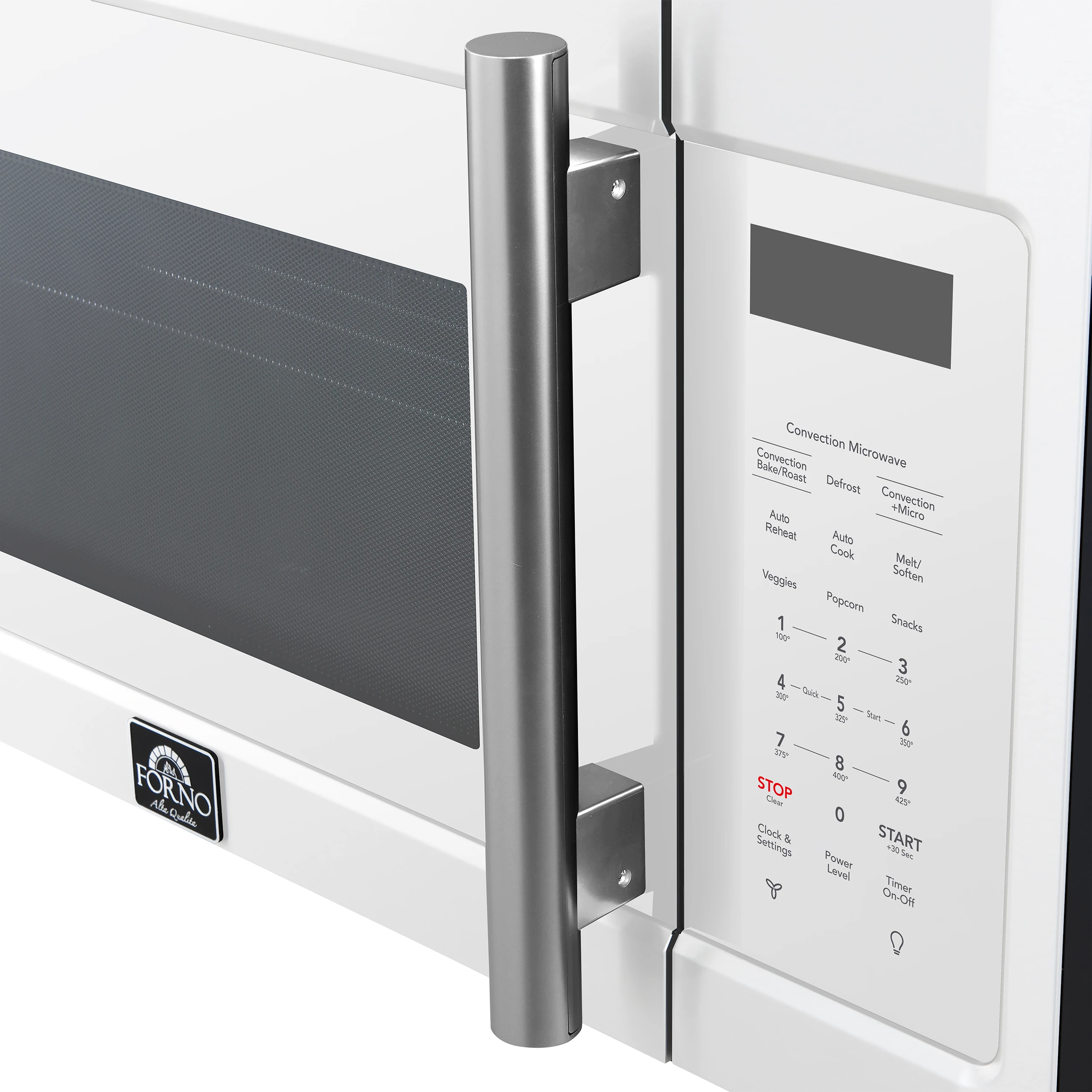 Fornace 30-Inch Over the Range Convection Microwave, White – 1.5 cu.ft, 300 CFM Vent, Touch Control, LED Light FOTR303830WHT