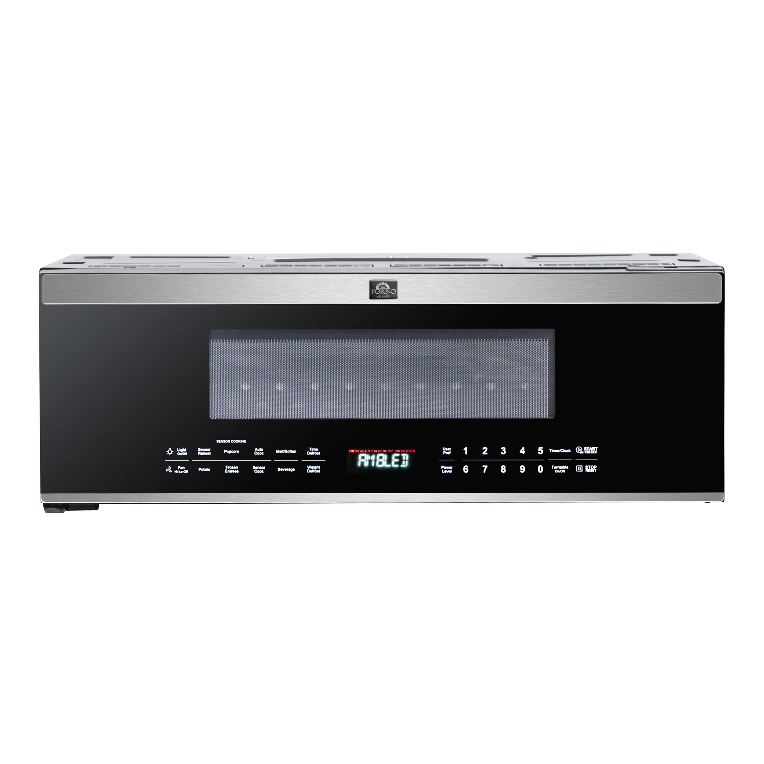 Padula Over the Range Microwave, 30-Inch 1.2 cu.ft., Stainless Steel, 400 CFM, Sensor Cook FOTR308030