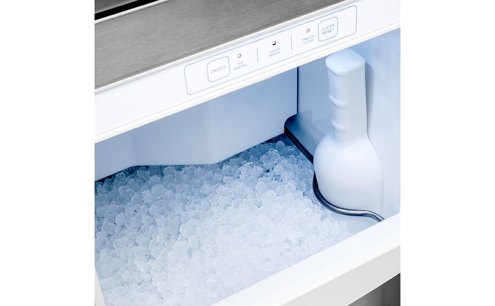 15" Outdoor Undercounter/ Freestanding Nugget Ice Machine with Drain Pump FPNI515