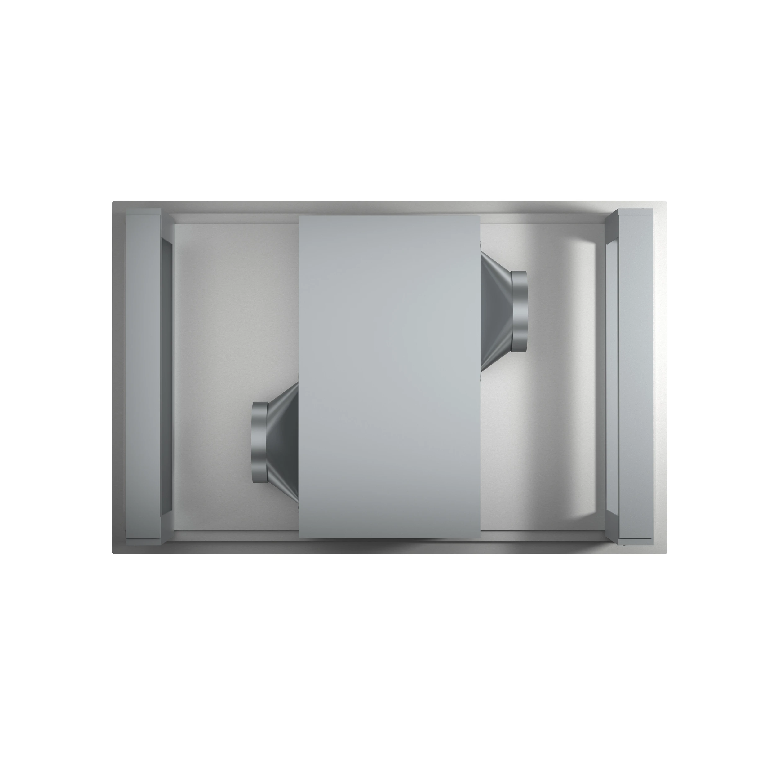 Arezzo 44-Inch Recessed Ceiling Range Hood, Dual Motors, 1200 CFM, Hybrid Filters, Remote Control FRHRE531244