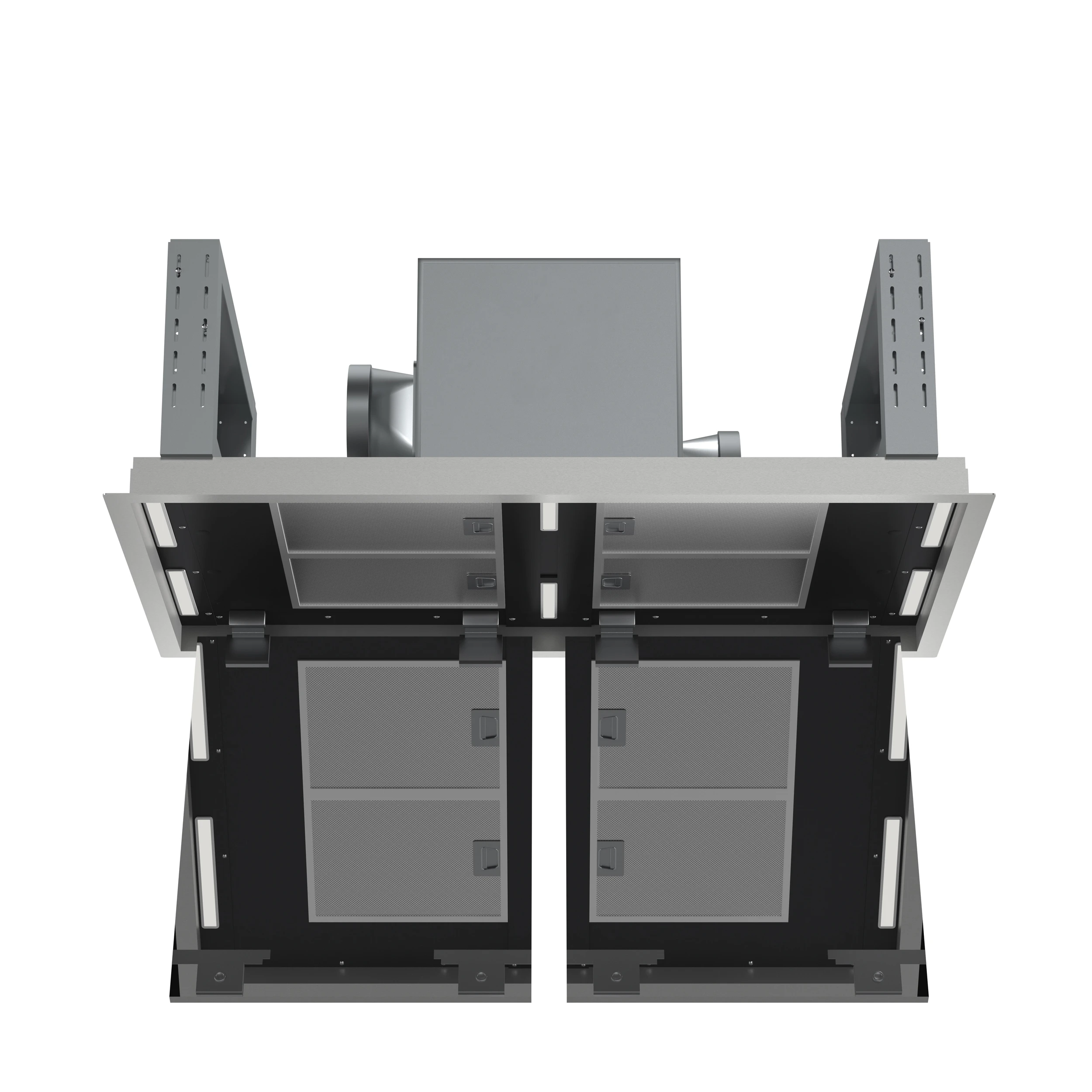 Arezzo 44-Inch Recessed Ceiling Range Hood, Dual Motors, 1200 CFM, Hybrid Filters, Remote Control FRHRE531244