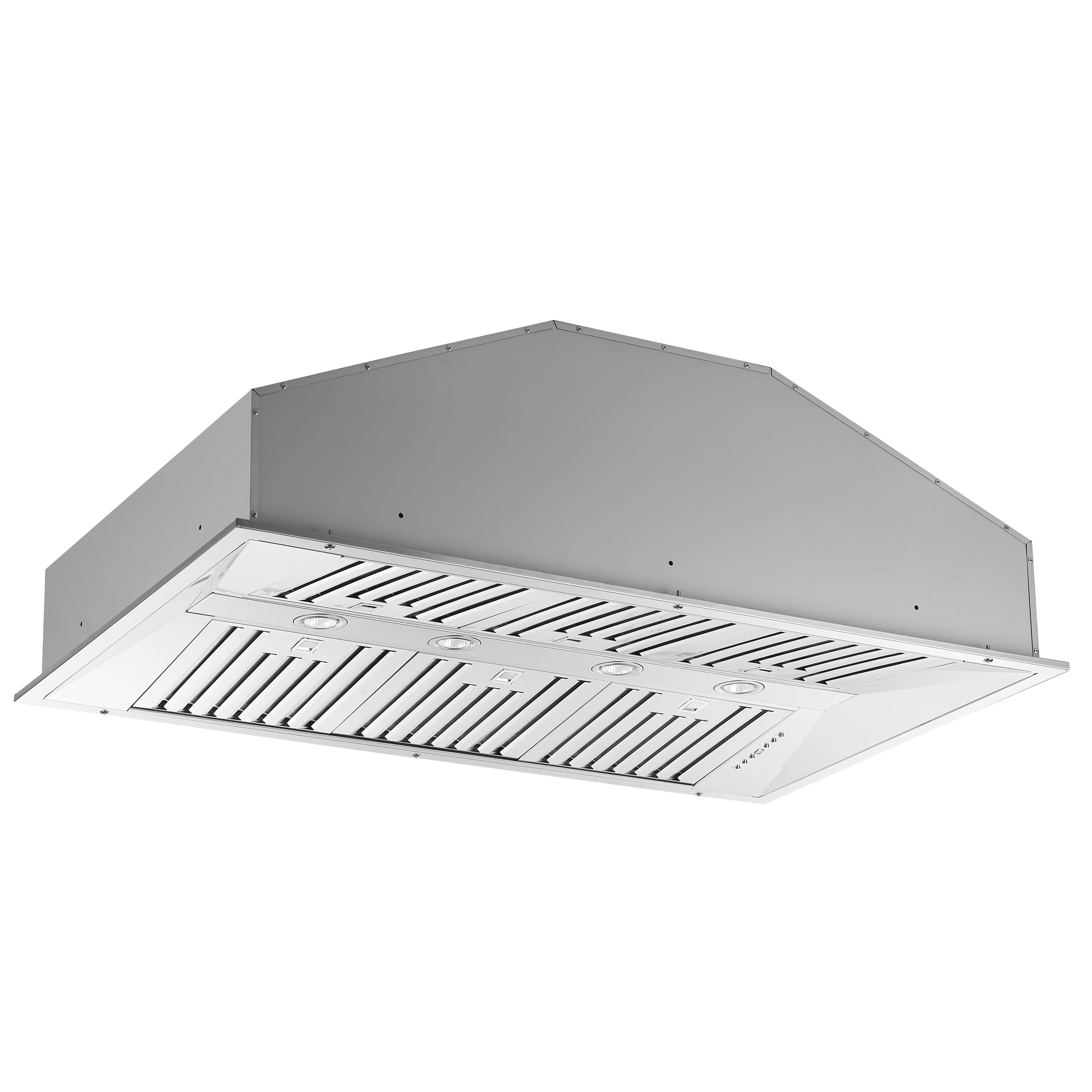 Altilia 48-Inch Insert Range Hood, Stainless Steel, LED Lighting, Baffle Filters FRHRE533748
