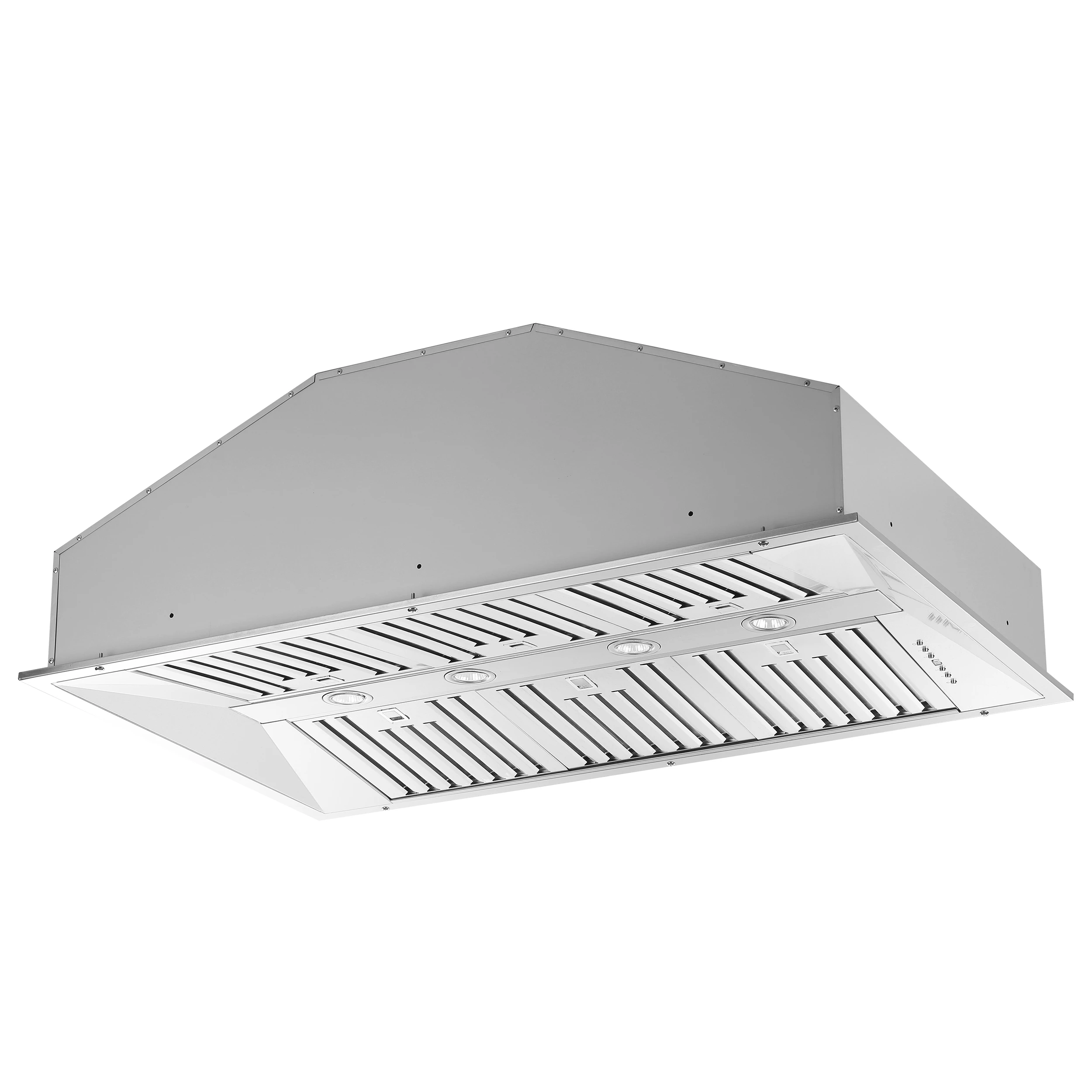 Altilia 48-Inch Insert Range Hood, Stainless Steel, LED Lighting, Baffle Filters FRHRE533748