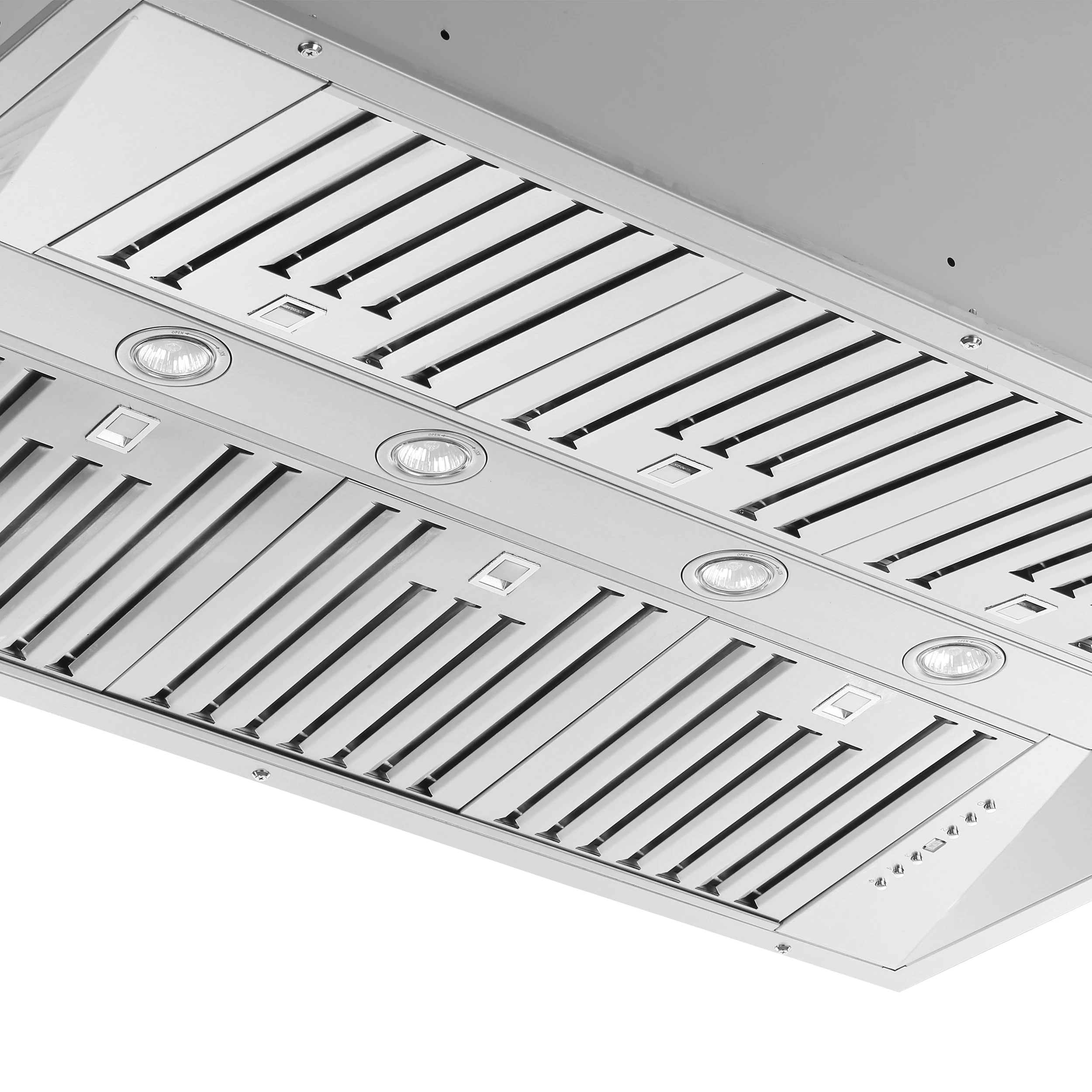 Altilia 48-Inch Insert Range Hood, Stainless Steel, LED Lighting, Baffle Filters FRHRE533748