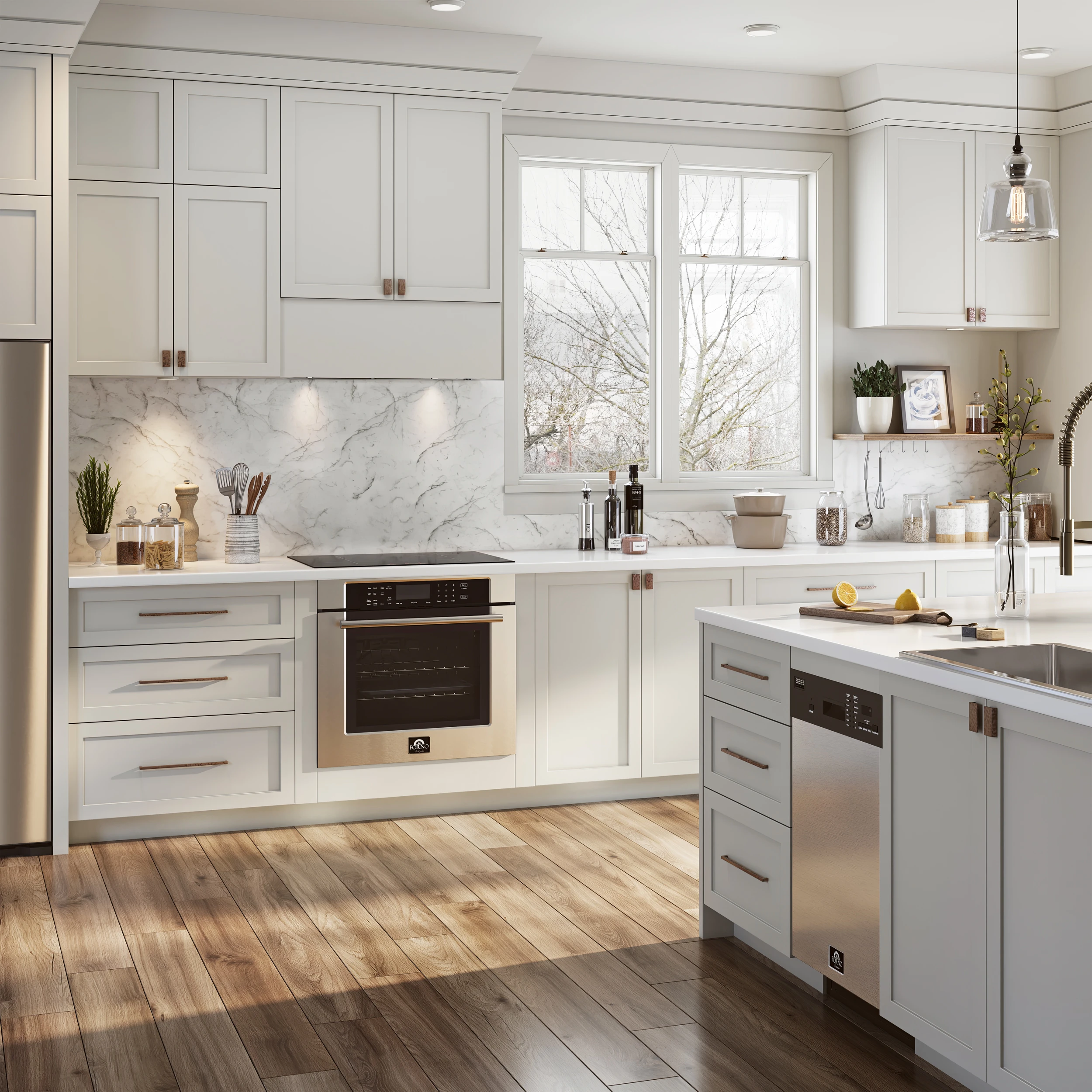 Frassanito 30-Inch Insert Range Hood, 450 CFM, Stainless Steel Baffle Filters, LED Lighting FRHRE534630