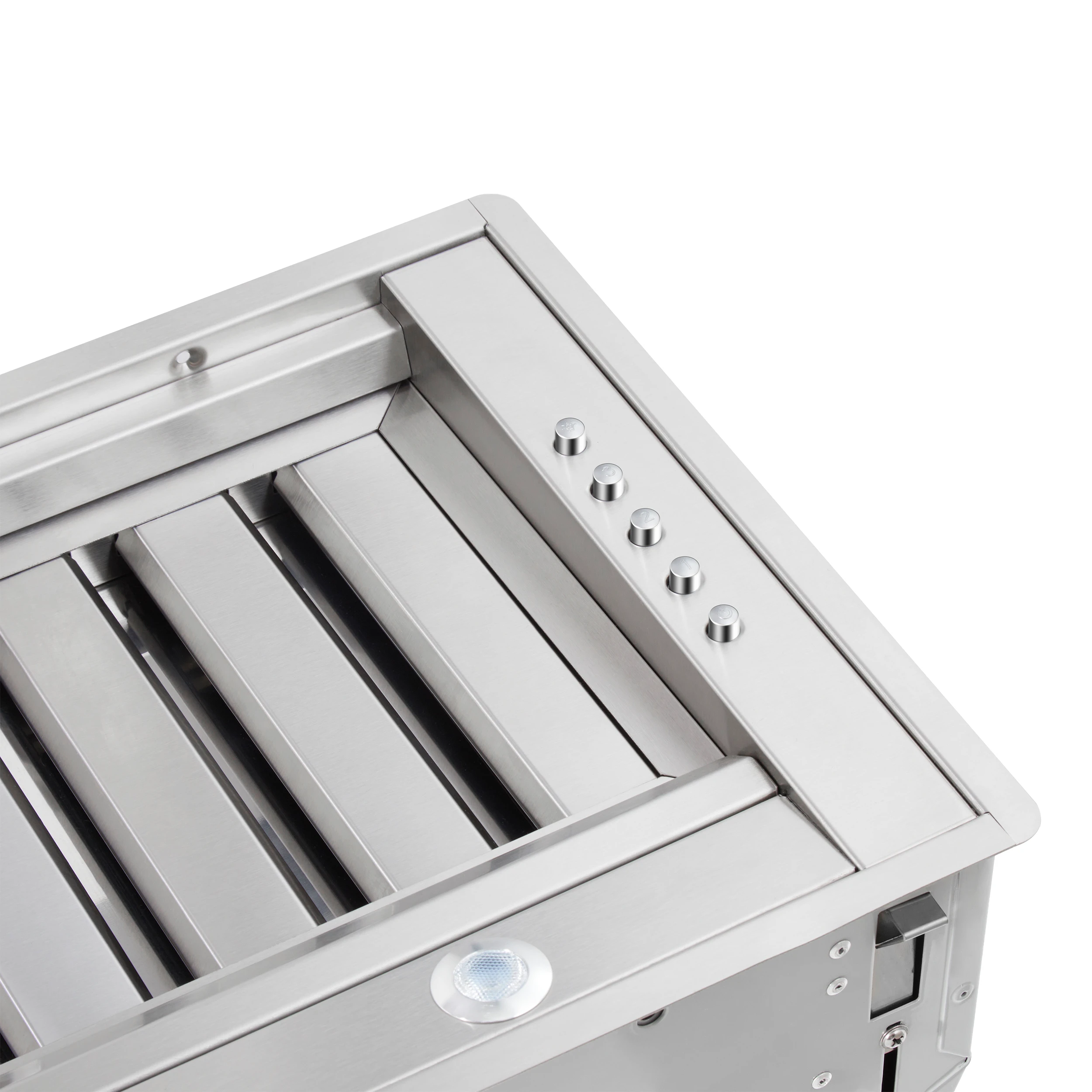 Frassanito 60-Inch Recessed Range Hood, Stainless Steel Baffle Filters, LED Lighting FRHRE534660