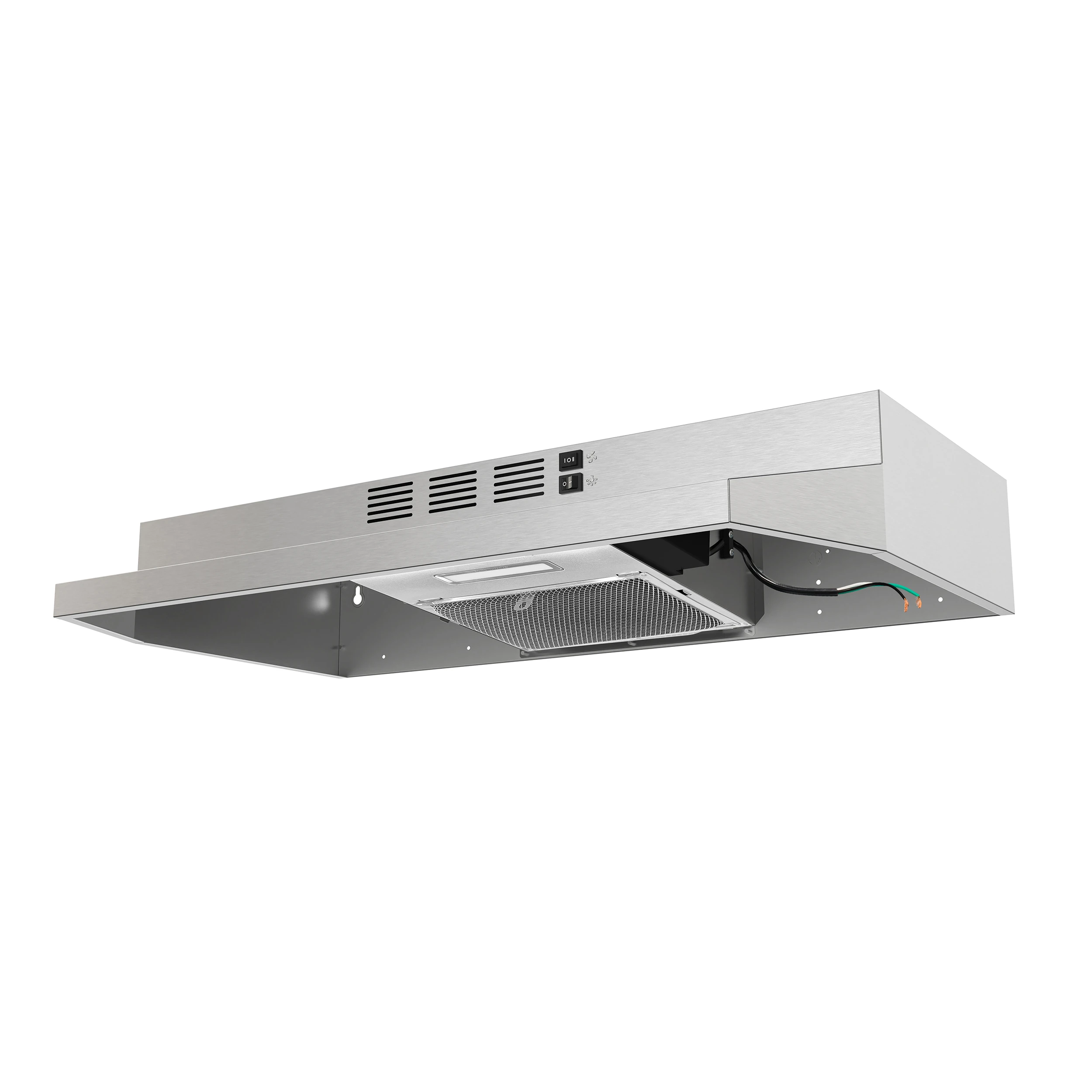 Cappa 30-Inch Under Cabinet Range Hood, Stainless Steel, 200 CFM, Convertible, LED Lighting FRHUC520030