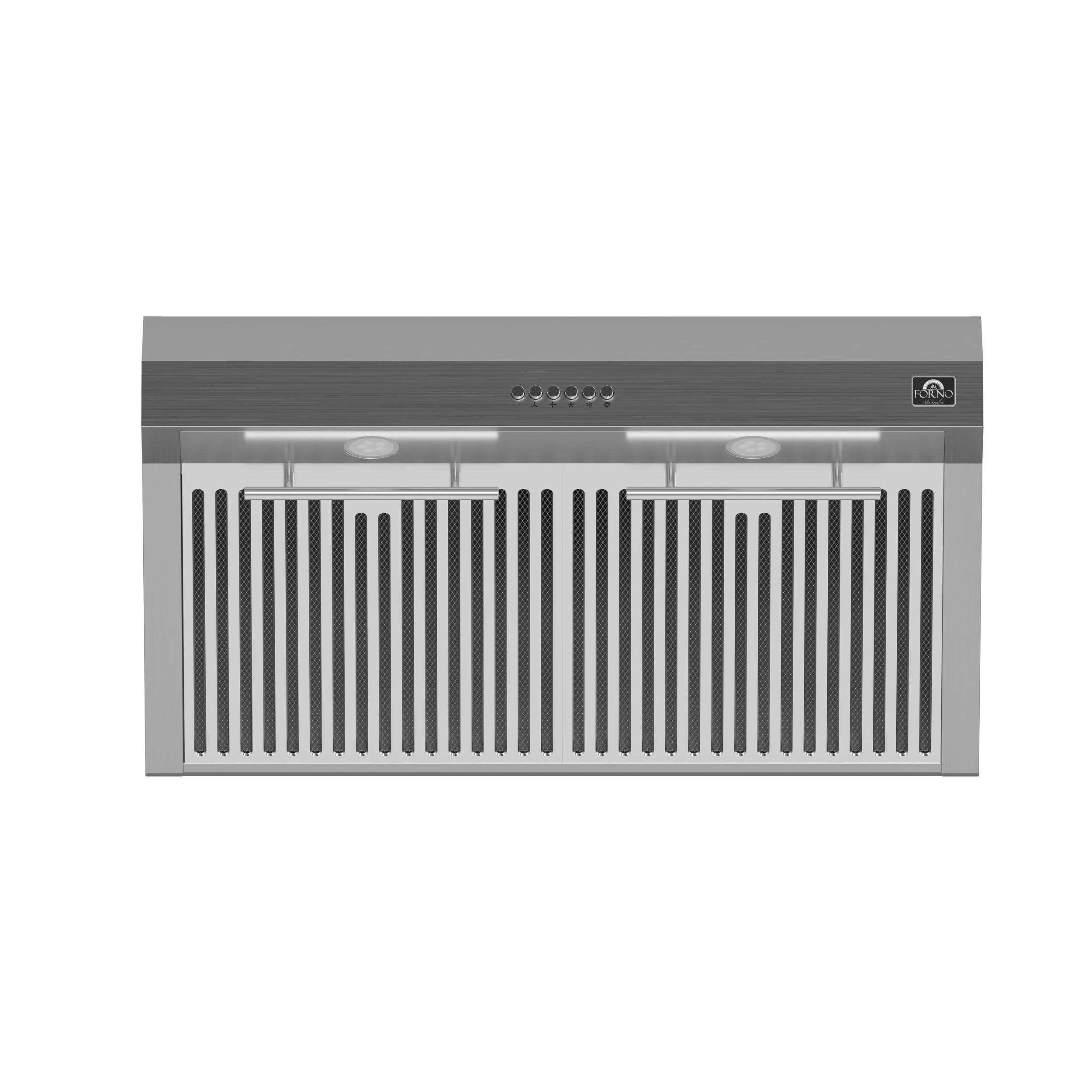 Bari Espresso 30-Inch Under Cabinet Range Hood, Stainless Steel, 400 CFM, LED Lighting, Dishwasher-Safe Baffle Filters, 4-Speed Fan Control FRHUC525530