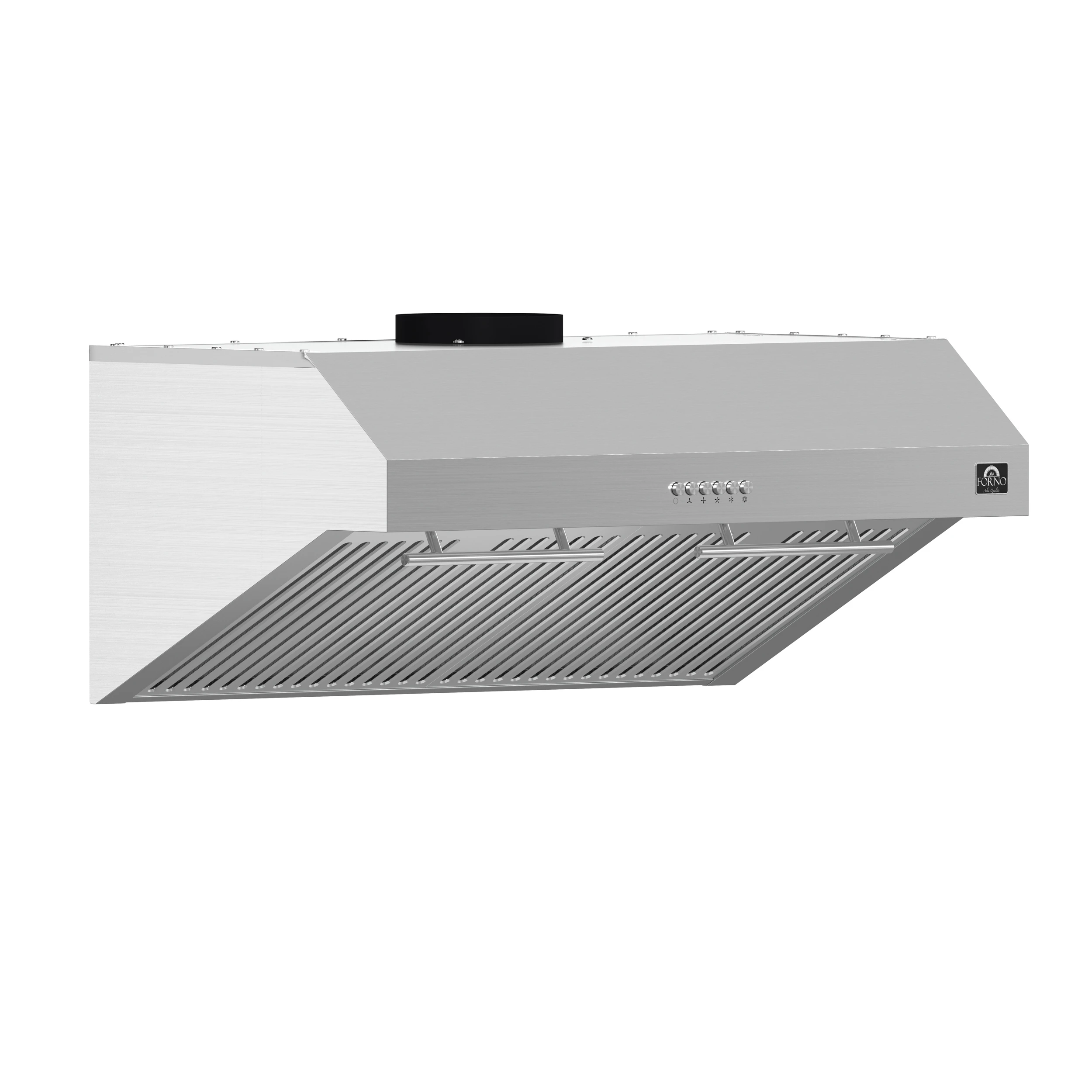 Bari Espresso 30-Inch Under Cabinet Range Hood, Stainless Steel, 400 CFM, LED Lighting, Dishwasher-Safe Baffle Filters, 4-Speed Fan Control FRHUC525530