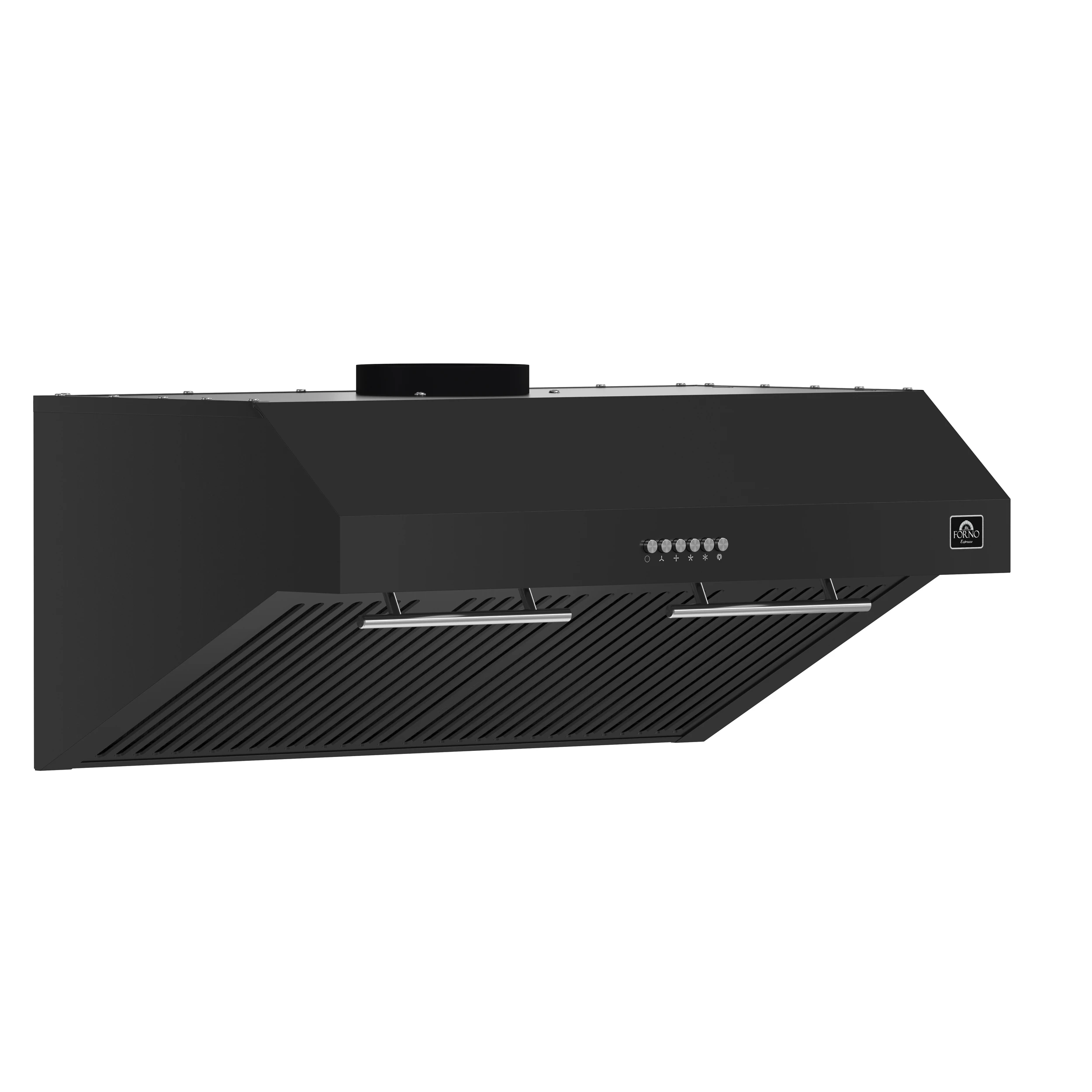 Bari Espresso 30-Inch Under Cabinet Range Hood, Black, 600 CFM, LED Lighting, Dishwasher-Safe Baffle Filters, 3-Speed Fan Control FRHUC525530BLK
